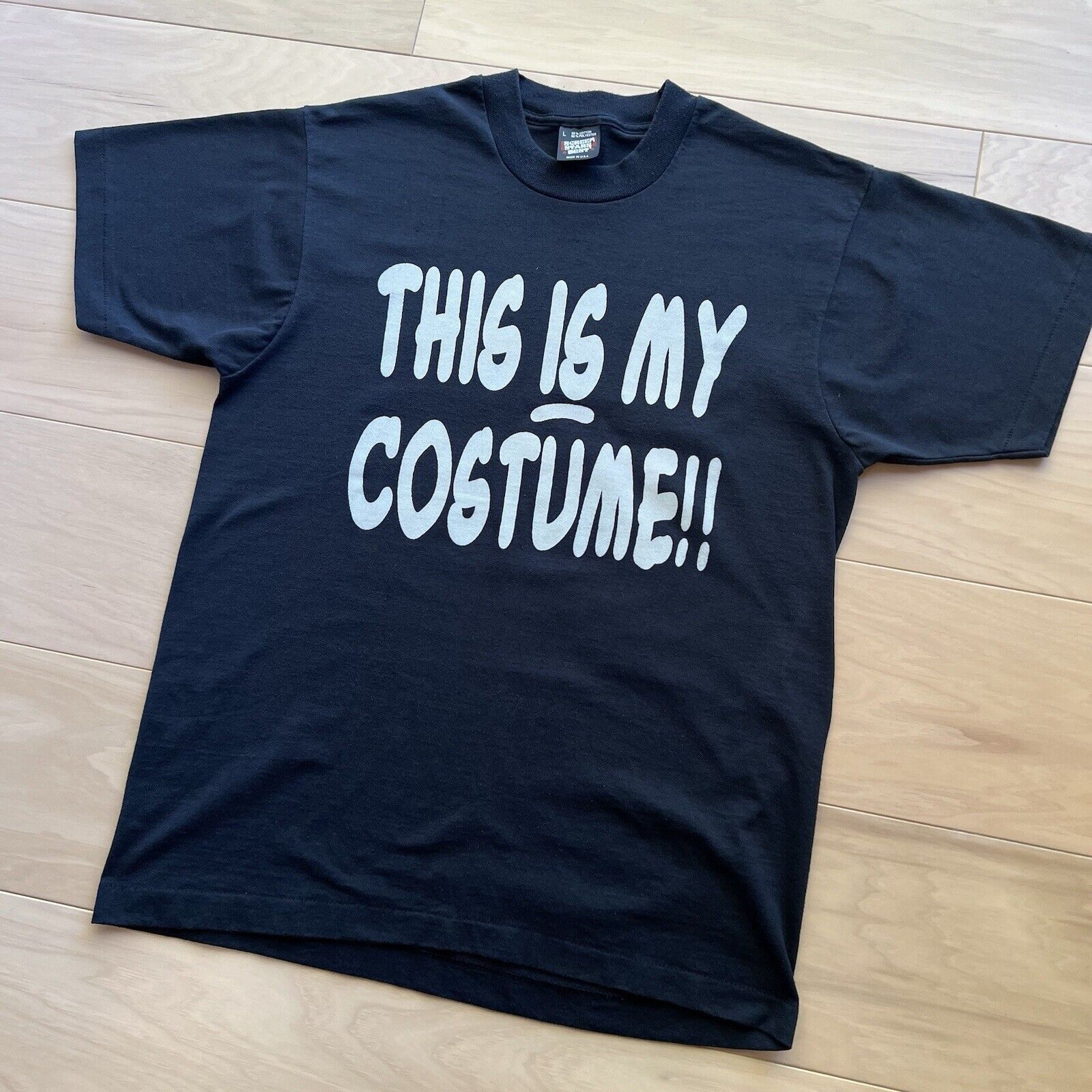 Vintage Vintage Halloween Shirt Large Black 80s Screen Stars Size US L / EU 52-54 / 3 - 7 Thumbnail