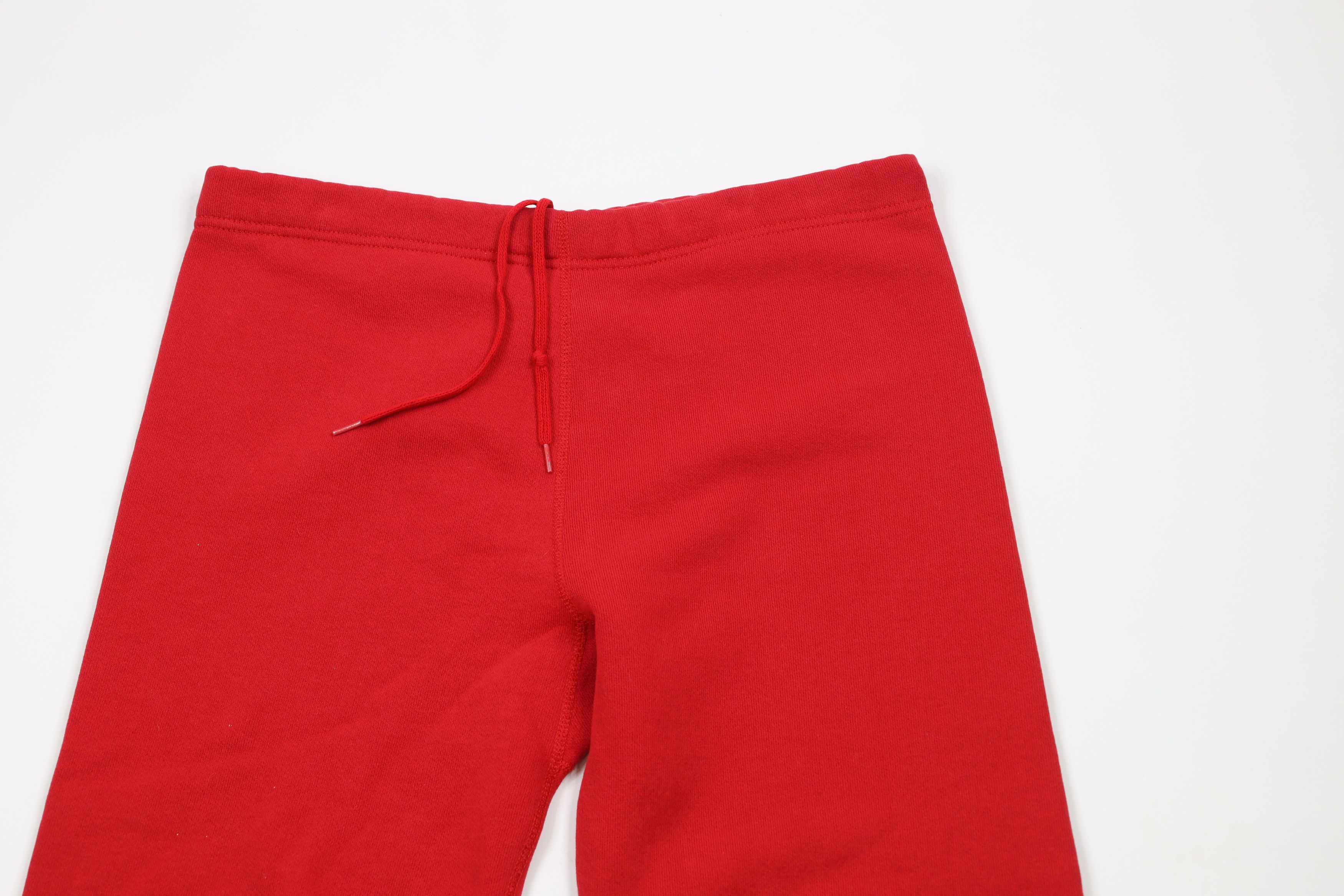 Vintage Vintage 70s 80s Streetwear Sweatpants Joggers Red USA Size US 34 / EU 50 - 2 Thumbnail