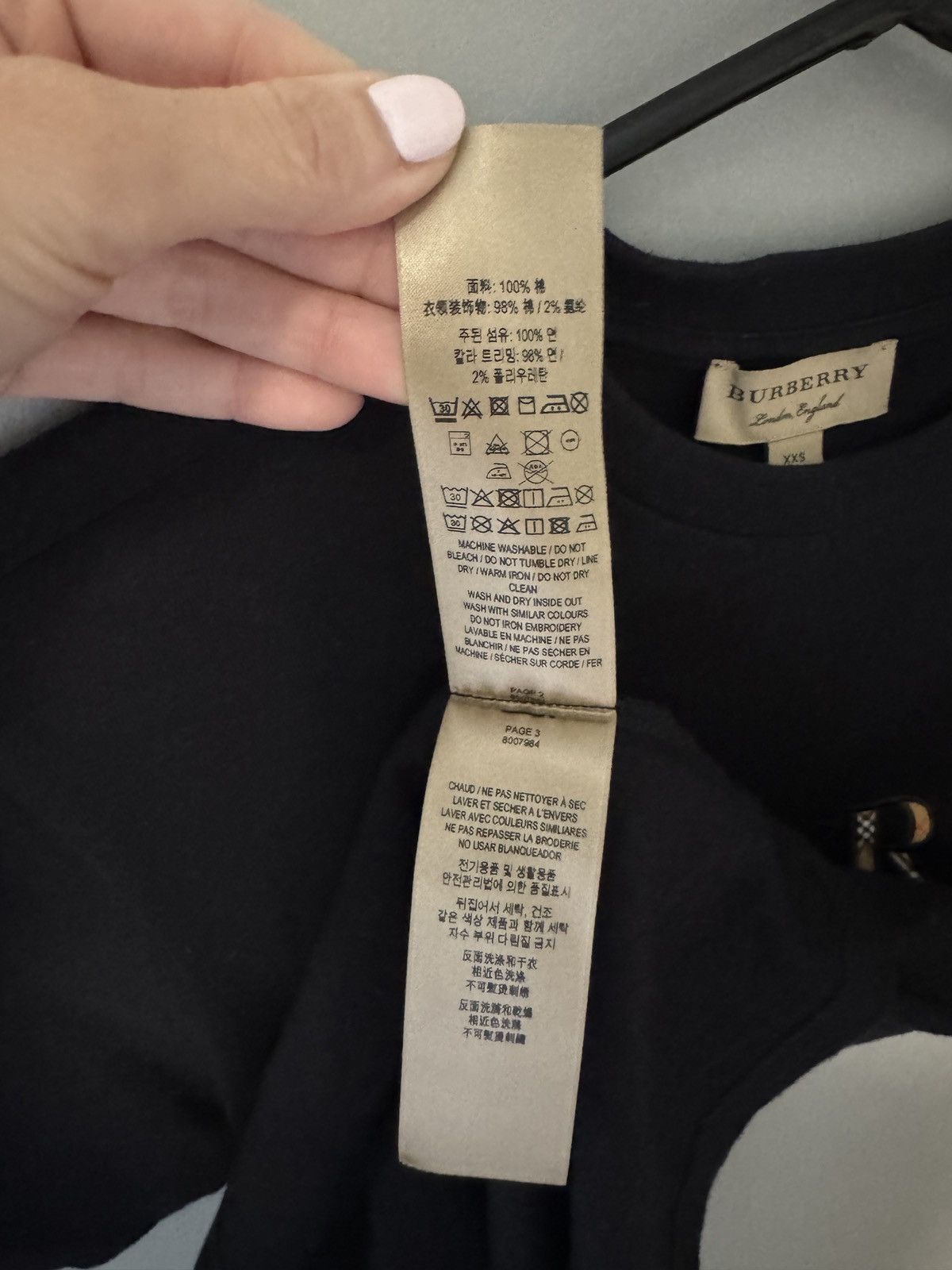 Burberry Burberry graphic logo tee black authentic sz XXS Size US XXS / EU 40 - 6 Thumbnail