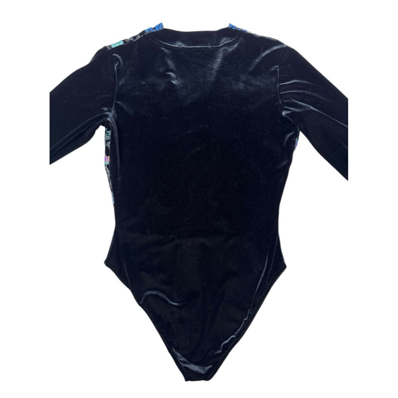 Other Vintage Adam Pour Eve Embroidered Black Velvet Long Sleeve Size M / US 6-8 / IT 42-44 - 5 Thumbnail