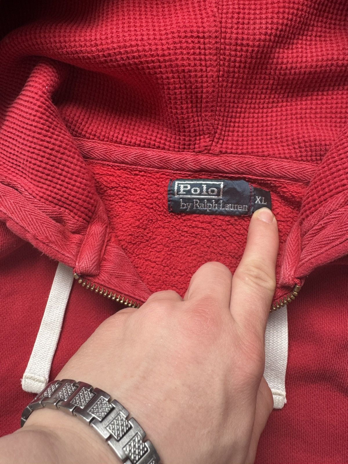 Polo Ralph Lauren Polo Ralph Lauren Red Zip Hoodie Vintage Stritvir Y2K Size US XL / EU 56 / 4 - 4 Thumbnail