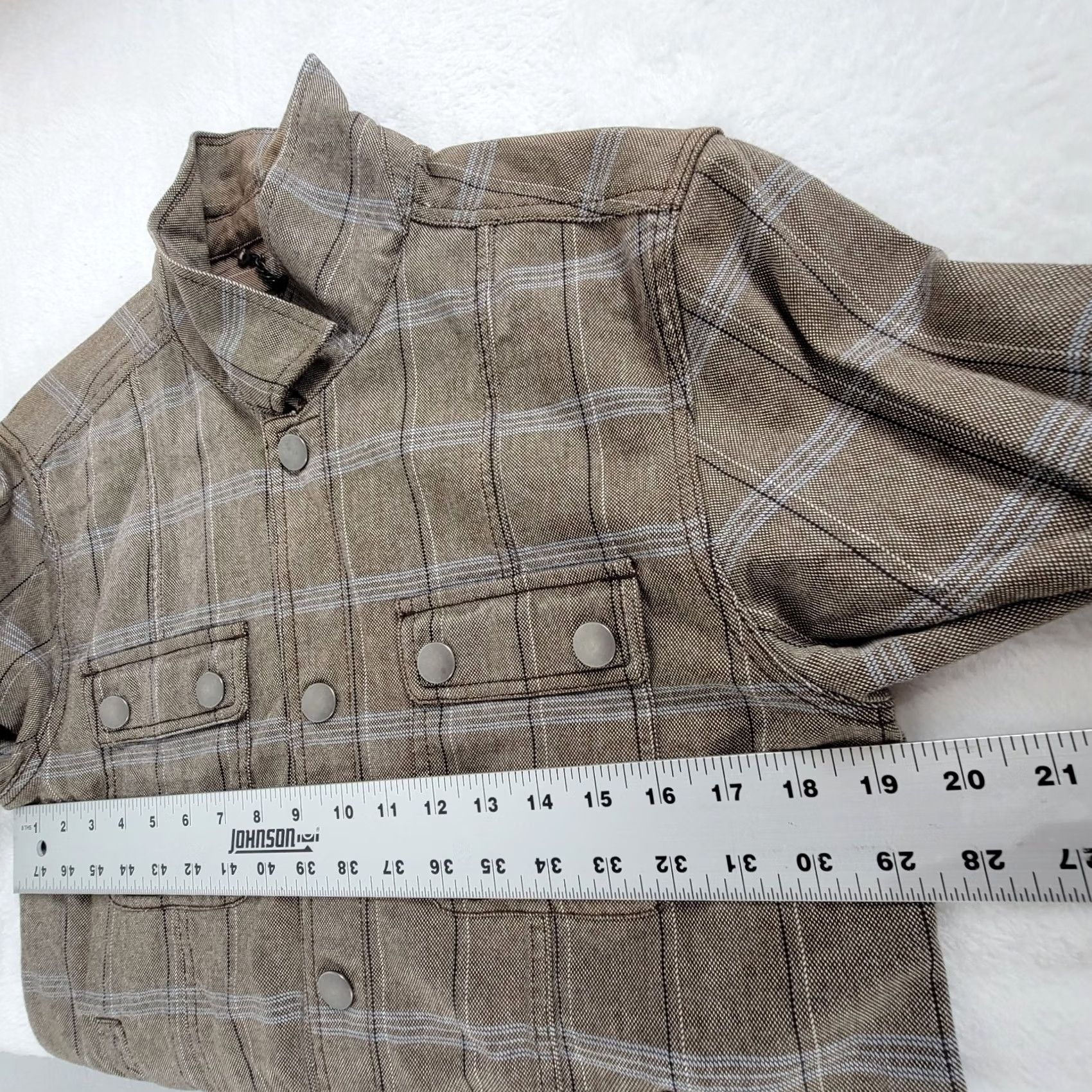 Marc by Marc Jacobs MARC By MARC JACOBS Men’s Tartan Check Denim Jacket Cotton XL Size US 36 / EU 52 - 7 Thumbnail