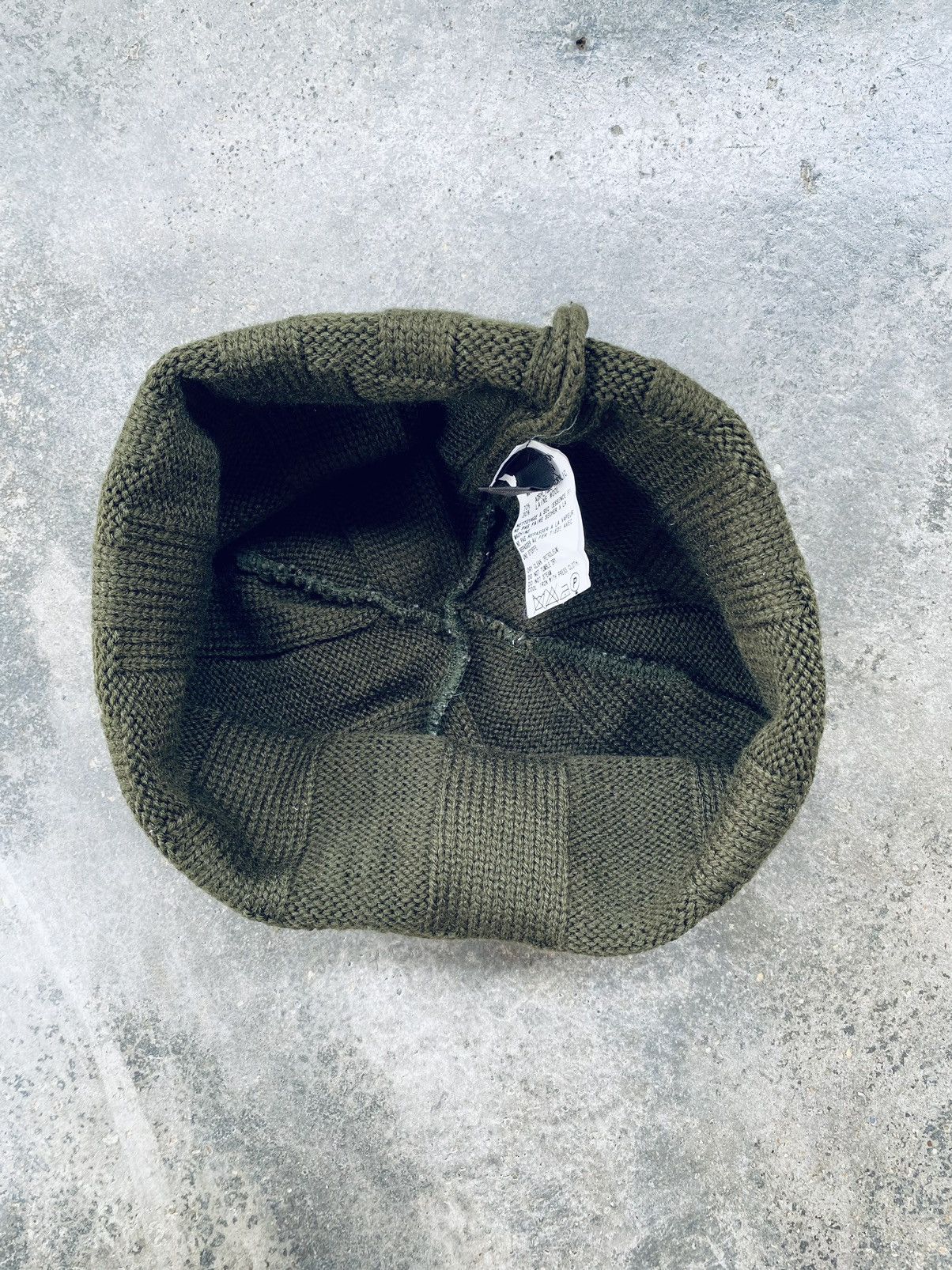Yohji Yamamoto Y’s Yohji Yamamoto – Olive Green Knit Beanie – Made in Japan Size ONE SIZE - 3 Thumbnail