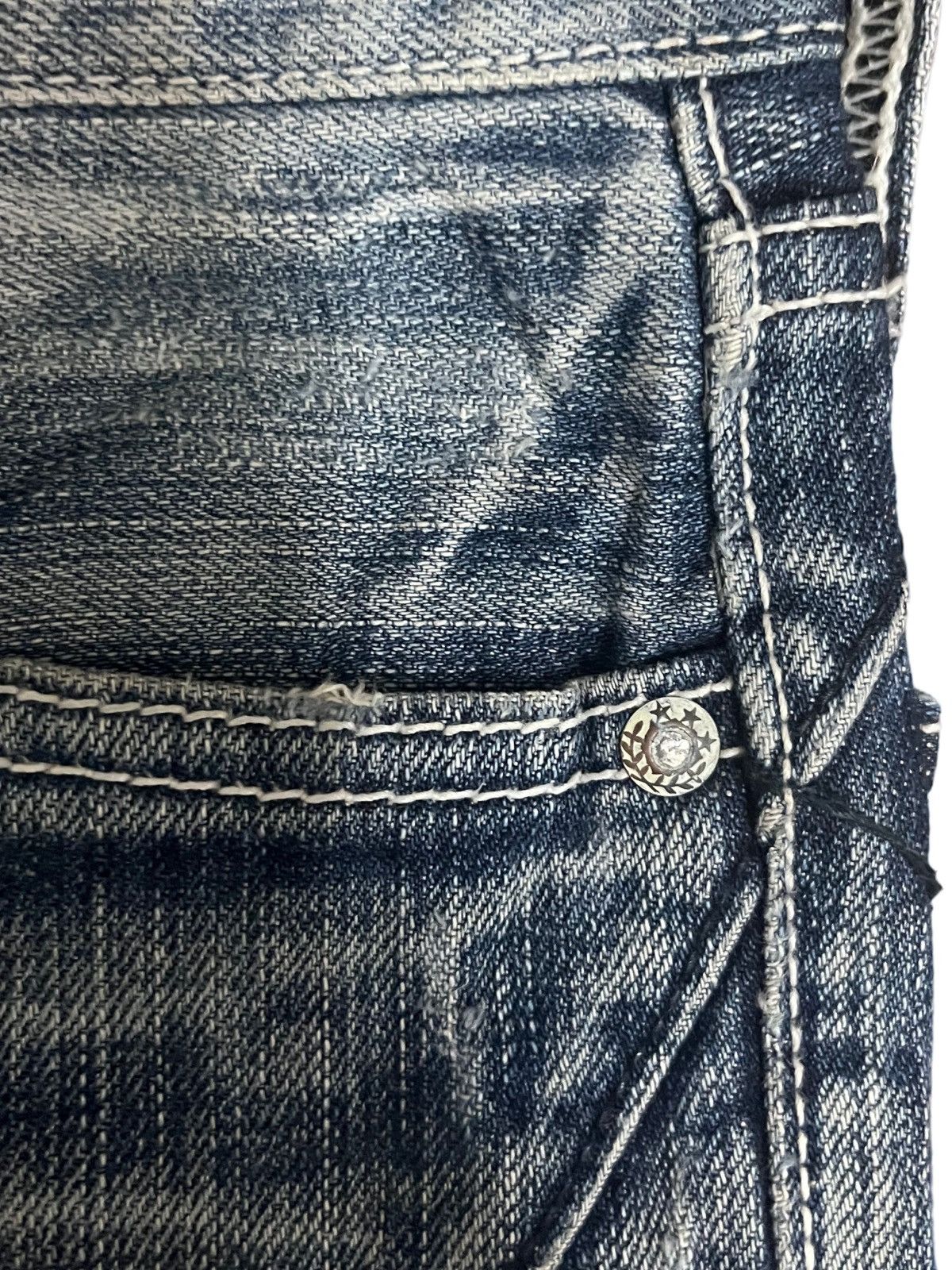 Japanese Brand × Vintage Vintage THRASHED Japanese Brand Distress Patches Style Jeans Size US 30 / EU 46 - 7 Thumbnail