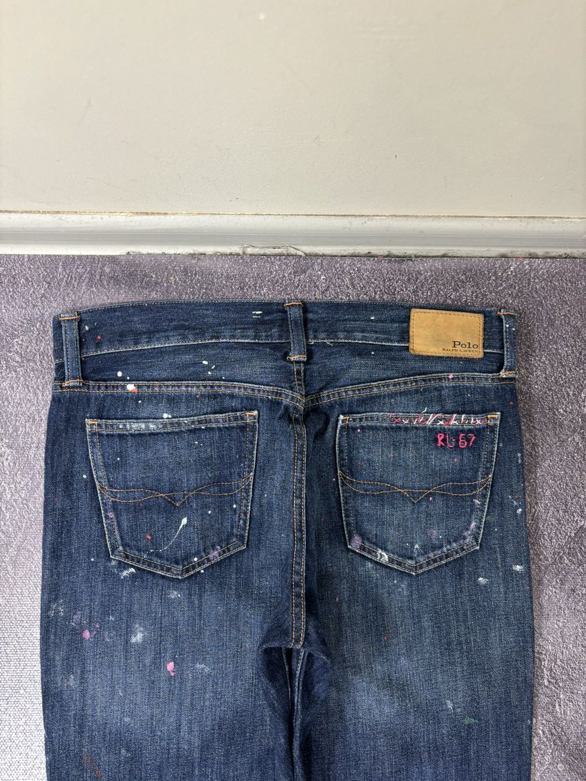Polo Ralph Lauren Polo Ralph Lauren Astor Slim Boyfriend Painted Denim Jeans Size US 28 / EU 44 - 16 Thumbnail