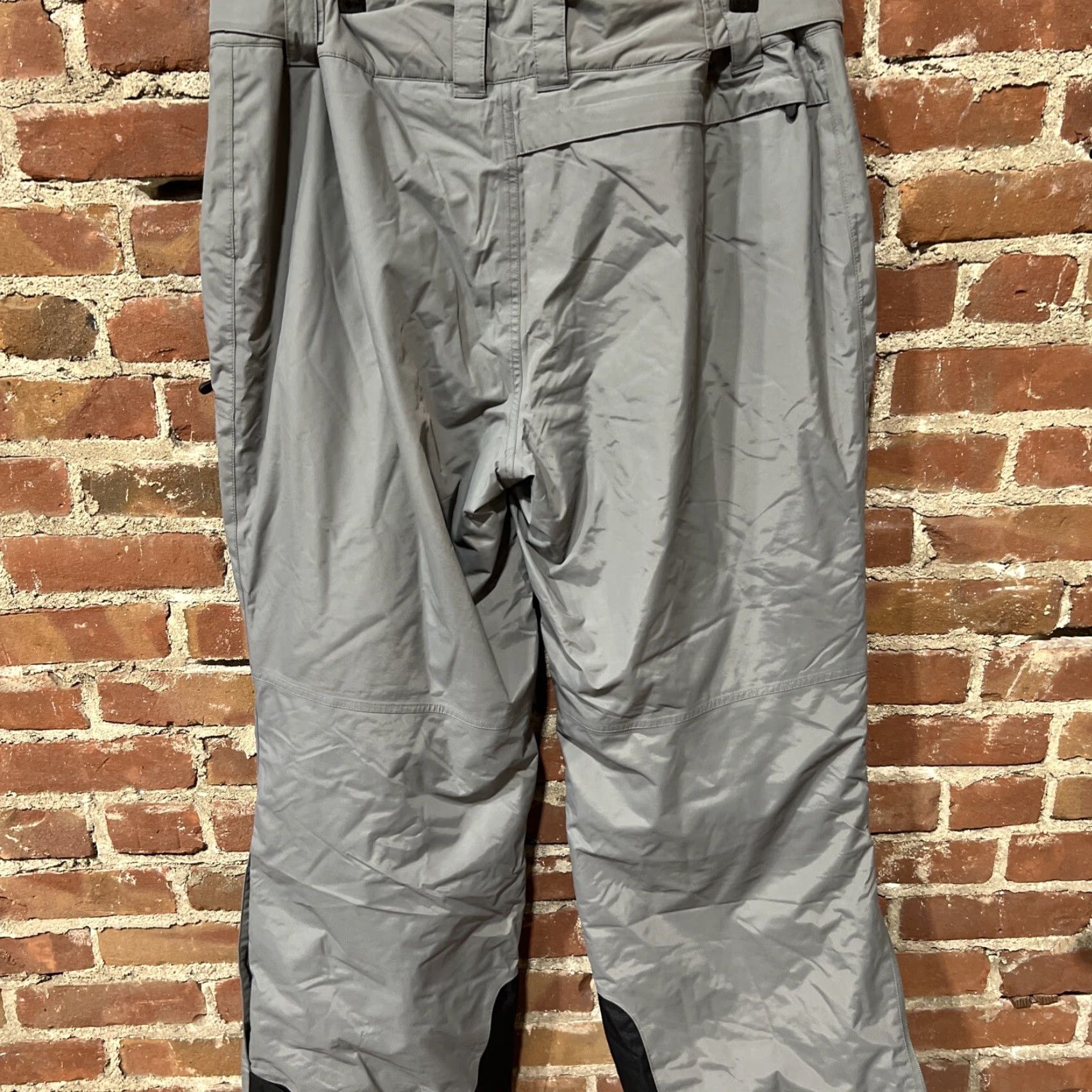Vintage LL Bean Men’s XXL Tall Gray Wind Rain Snow Pants Waterproof Nylon Snow Pants XXL Big & Tall Mens Han Size US 39 - 2 Thumbnail