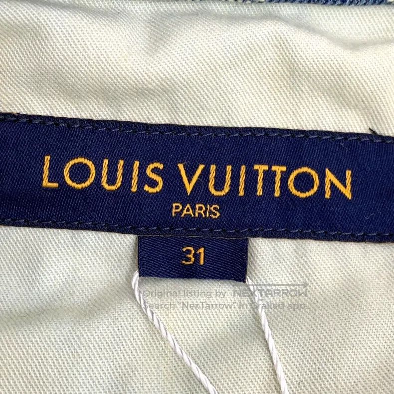 Louis Vuitton Louis Vuitton Nigo co-branded 22 blue logo full-print cott Size US 31 - 6 Thumbnail