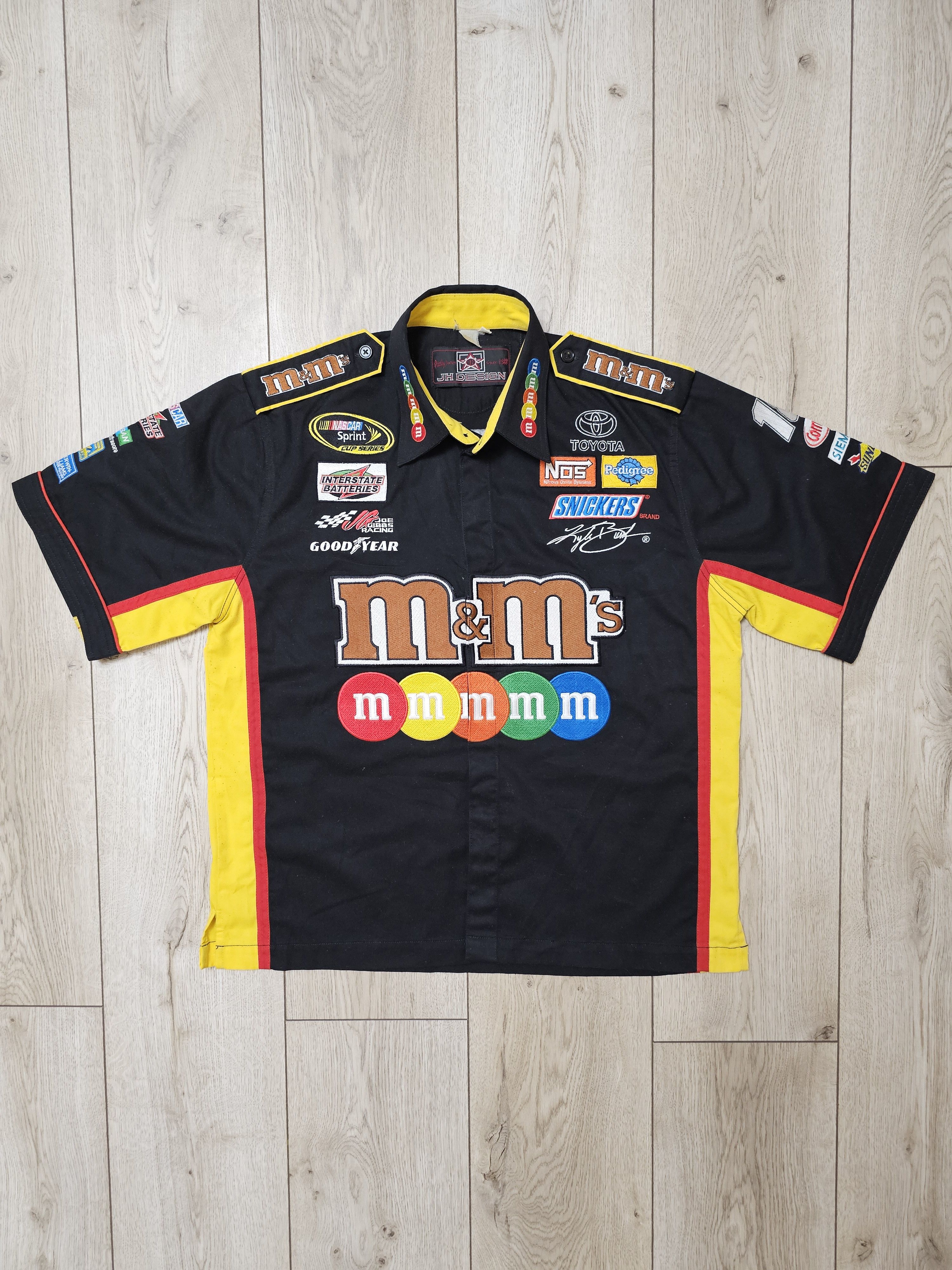 M&M'S RACING VINTAGE SHIRT KYLE BUSCH CLASSIC BUTTON SHIRT