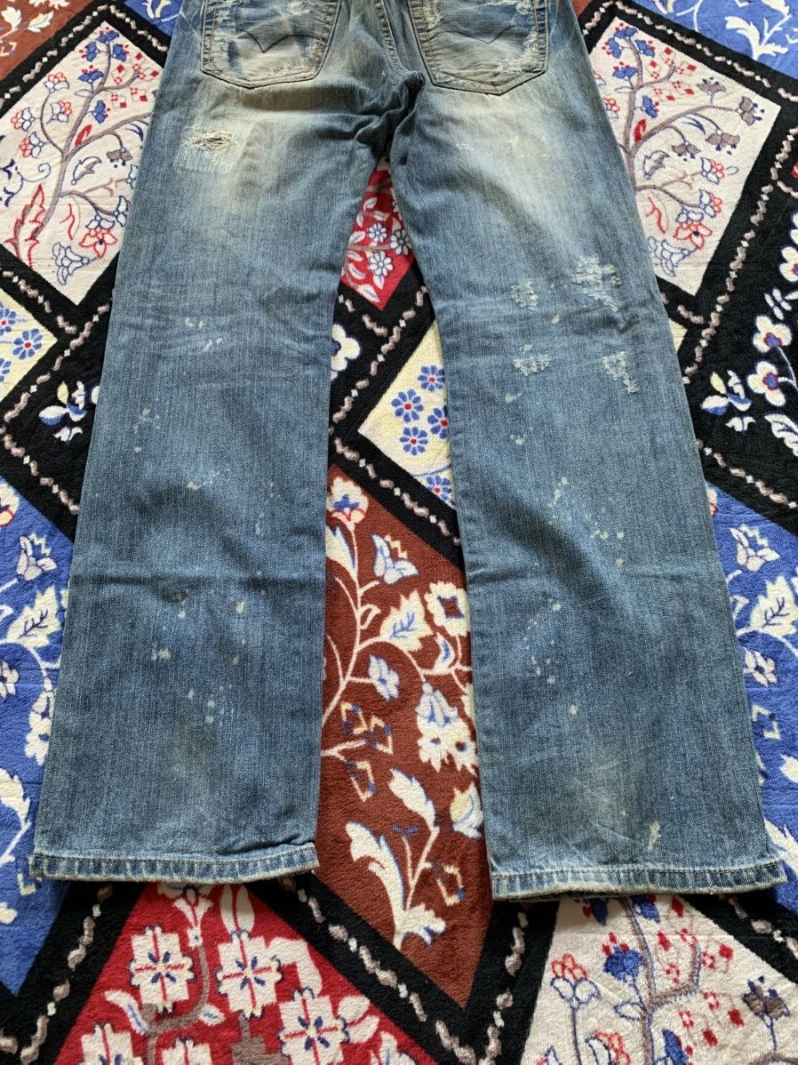 If Six Was Nine Y2K Japanese Distressed Denim Size US 31 - 9 Thumbnail