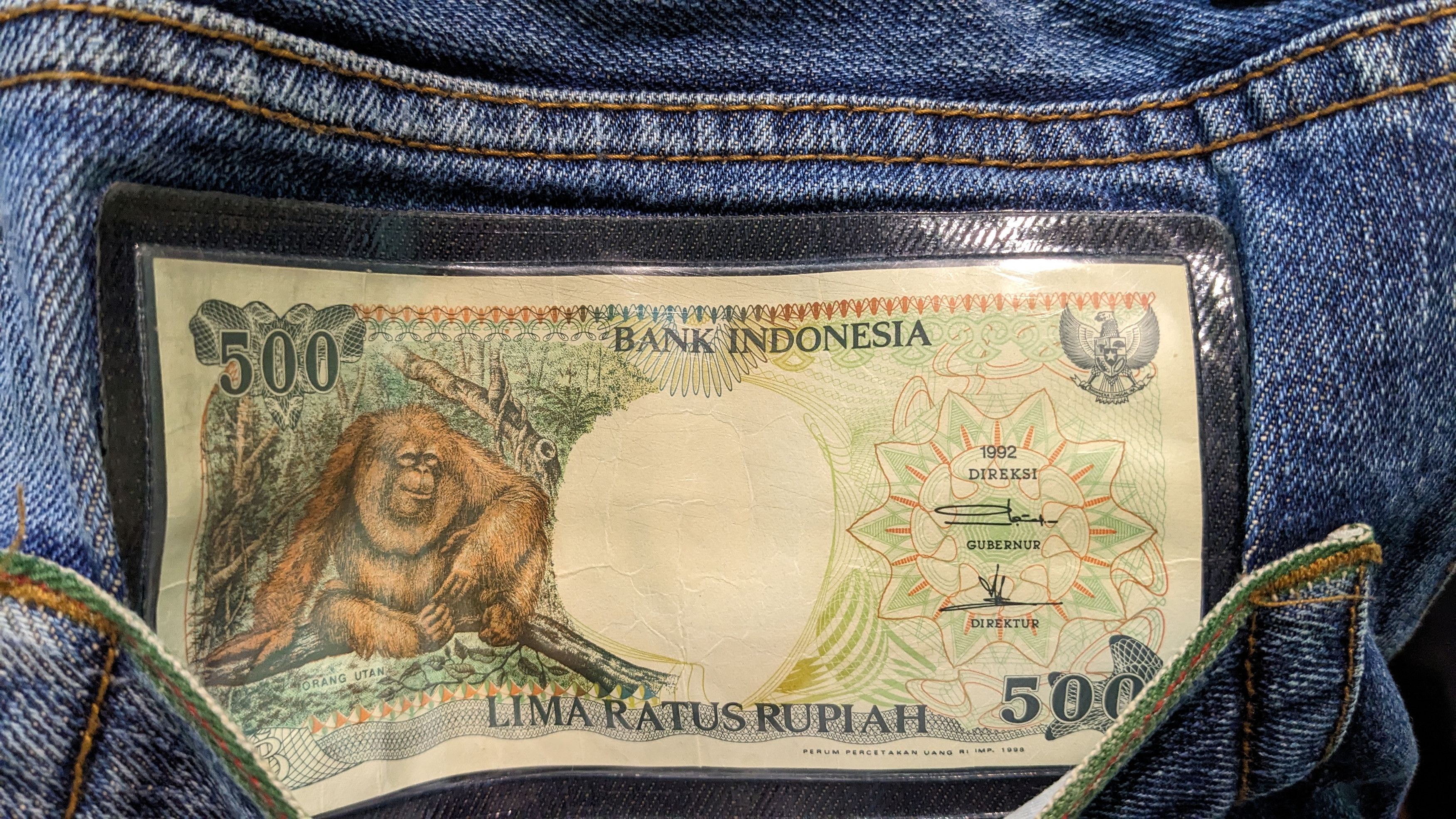 Other RARE Money Clothing Selvedge Denim Jeans 500 Rupiah Sz 30 Size US 30 / EU 46 - 2 Thumbnail