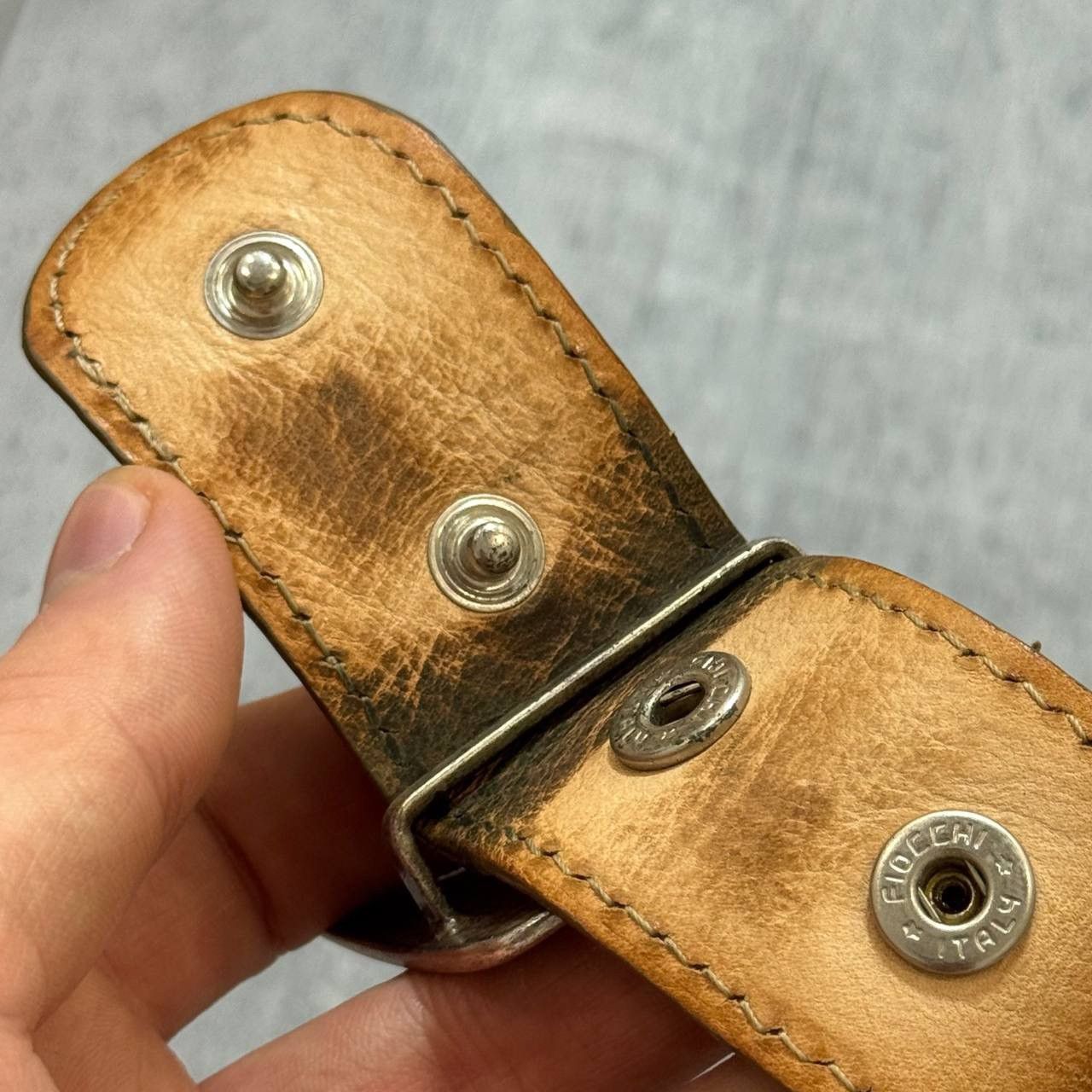 Genuine Leather Reptile’s House Genuine Python Leather Belt Size ONE SIZE - 10 Thumbnail