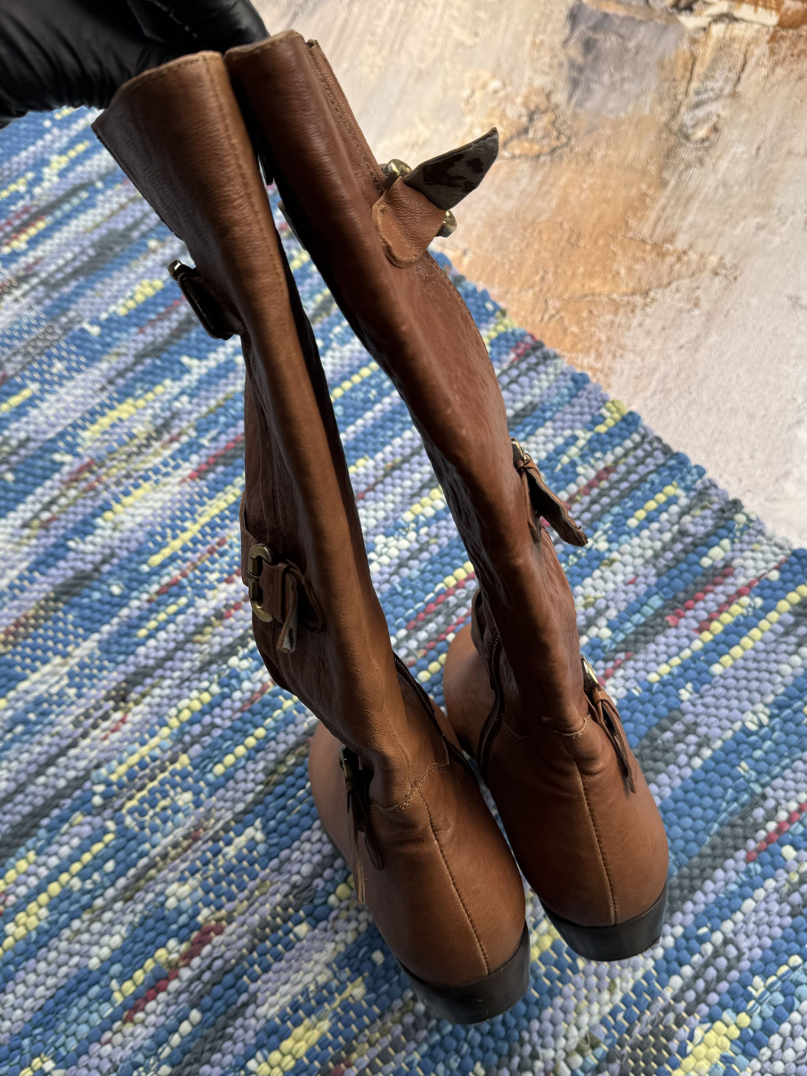 Vintage Vintage Leather Boots With Straps A300D2(615) Size US 9 / IT 39 - 7 Thumbnail