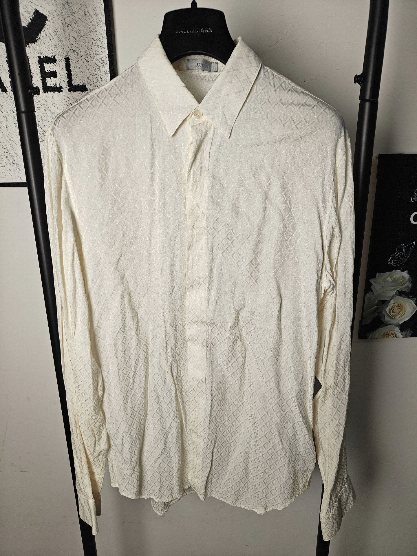 Dior Dior Silk White Shirt l Men Size US L / EU 52-54 / 3 - 1 Thumbnail