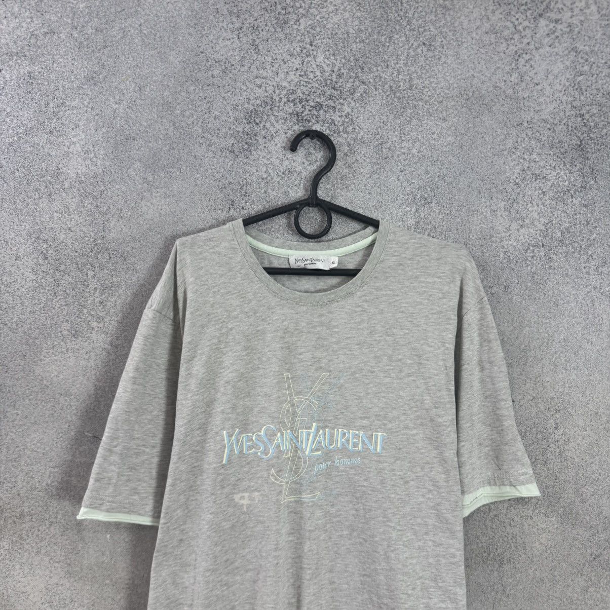 Yves Saint Laurent Yves Saint Lauren T-Shirt Vintage YSL Big Logo Size US XL / EU 56 / 4 - 2 Thumbnail
