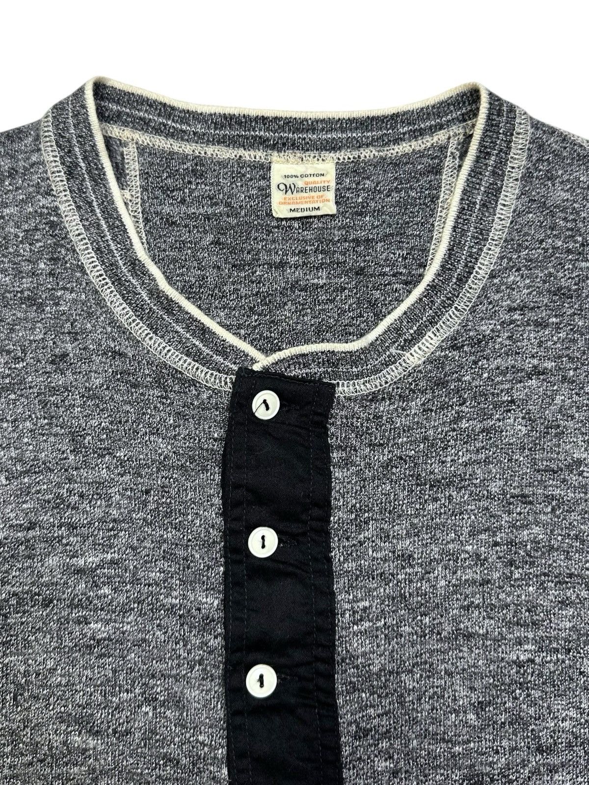 Warehouse WAREHOUSE CO. KNIT HENLEY SHIRT Size US M / EU 48-50 / 2 - 3 Thumbnail