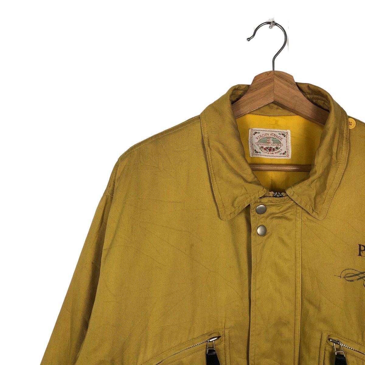 Japanese Brand 🔥90s ISSEY MIYAKE BOMBER JACKET VIRGIN VOYAGE JAPAN BIGLOGO Size US M / EU 48-50 / 2 - 7 Thumbnail