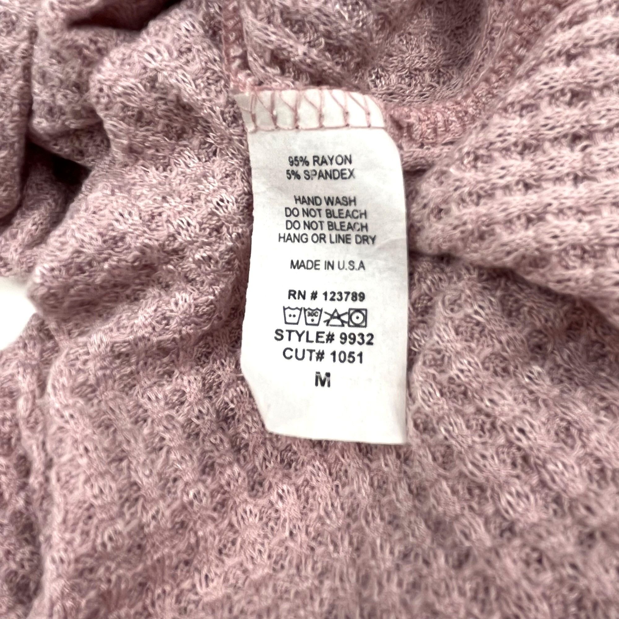 Other Sante' M. Cicco Waffle-Knit Scoop-Neck Crop Top Layered Bell Size M / US 6-8 / IT 42-44 - 5 Thumbnail