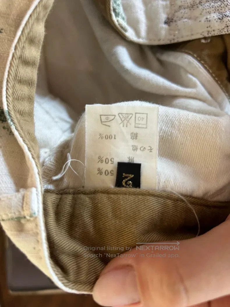 Kapital Kapital Nissan Graffiti Vintage Slogan Printed Linen Shorts Size US 32 / EU 48 - 4 Thumbnail