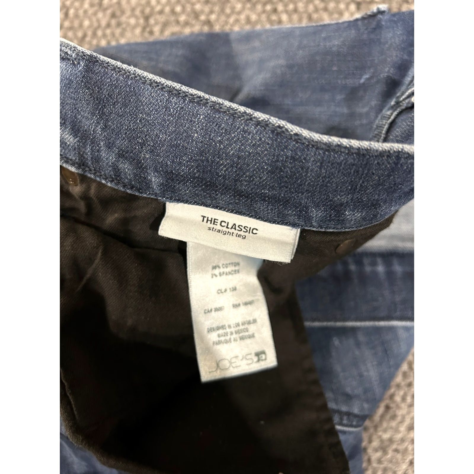 Vintage Joe’s Jeans Mens 40x33 Jeans Dark Blue Classic Straight Leg 5-Pocket Denim Stretch Regular Inseam 33 Size US 40 / EU 56 - 6 Thumbnail