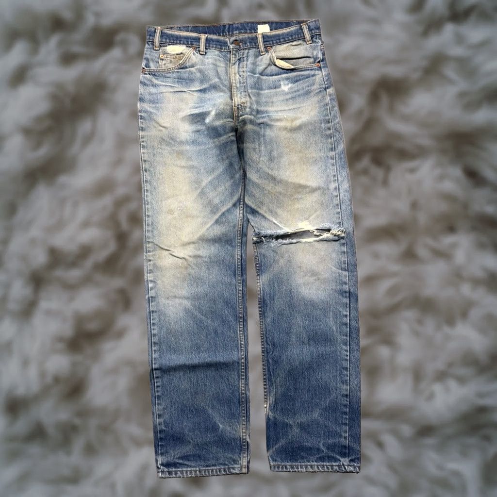 Levi's VINTAGE Levi's 505 Jeans Men's 35x32 Distressed Faded 80s