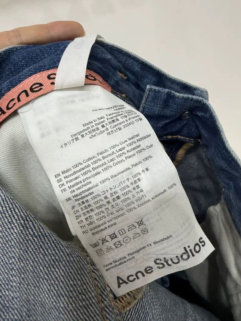 Acne Studios Acne Studios 25SS Spring/Summer Mid-Rise Work Denim Pants Size 42" / US 20 - 6 Thumbnail