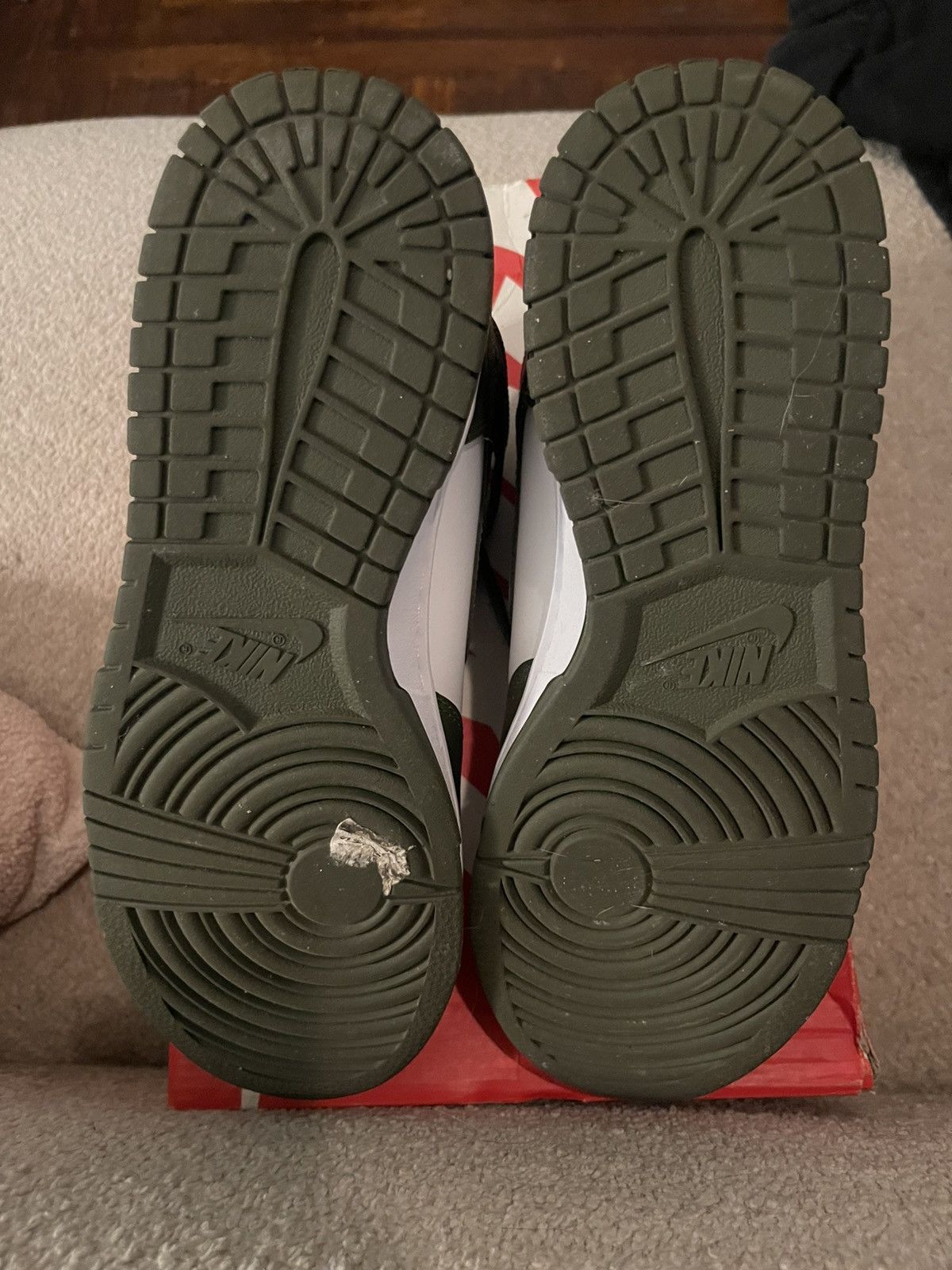 Nike Nike Dunk Hi Retro ‘White/Cargo Khaki’ Size US 8.5 / EU 41-42 - 6 Thumbnail