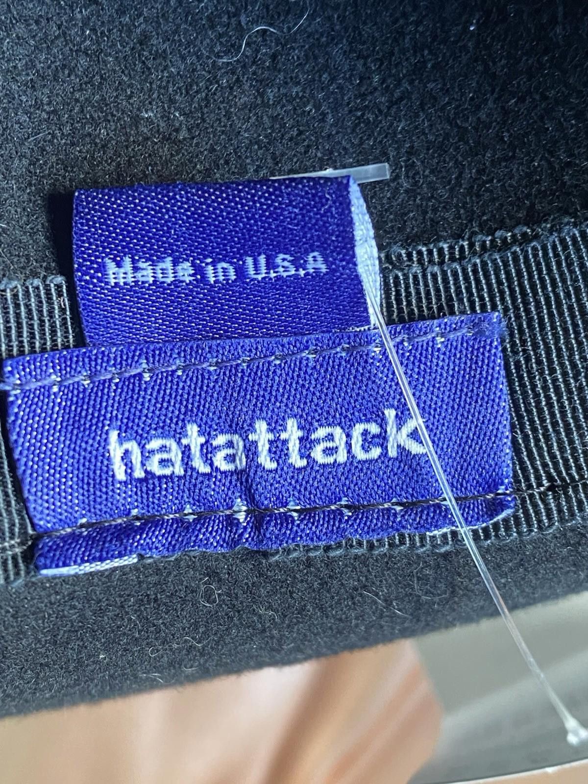 Other NWT Hat Attack 100% Wool Felt Fedora Leather Trim Black Hat Size ONE SIZE - 10 Thumbnail