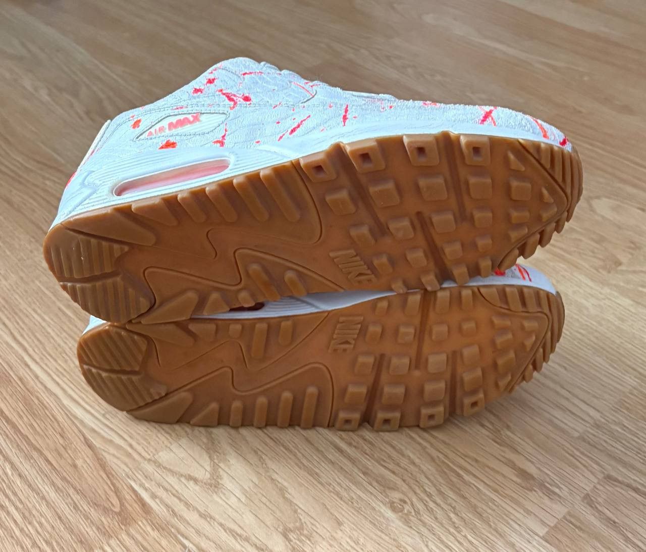 Nike Unreleased Sample Nike Air Max 90 Paint Splatter Snakeskin Size US 5.5 / EU 38 - 5 Thumbnail