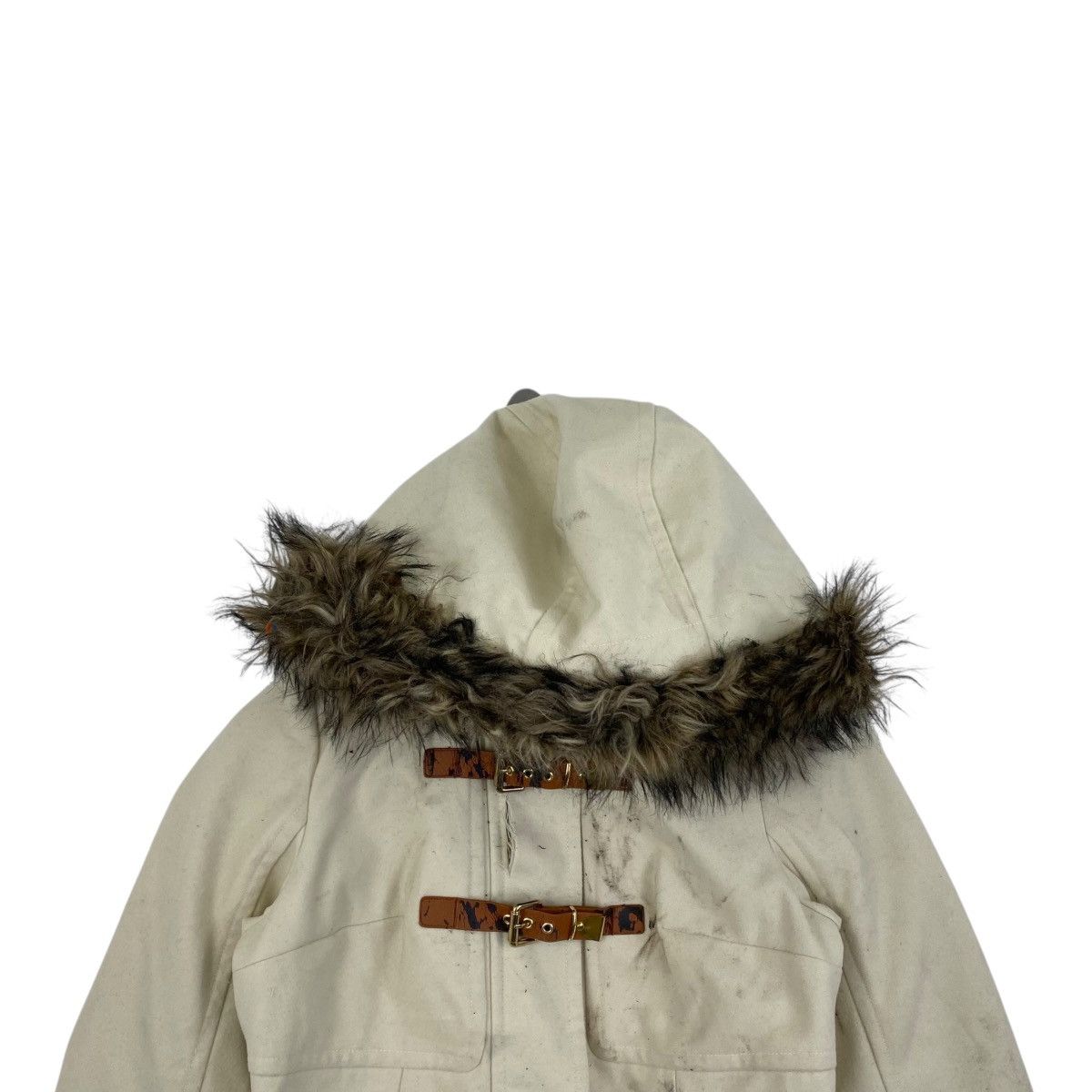 Guess Vintage GUESS LOS ANGELES Est 1981 Hooded Fur Winter Coat Size S / US 4 / IT 40 - 2 Thumbnail