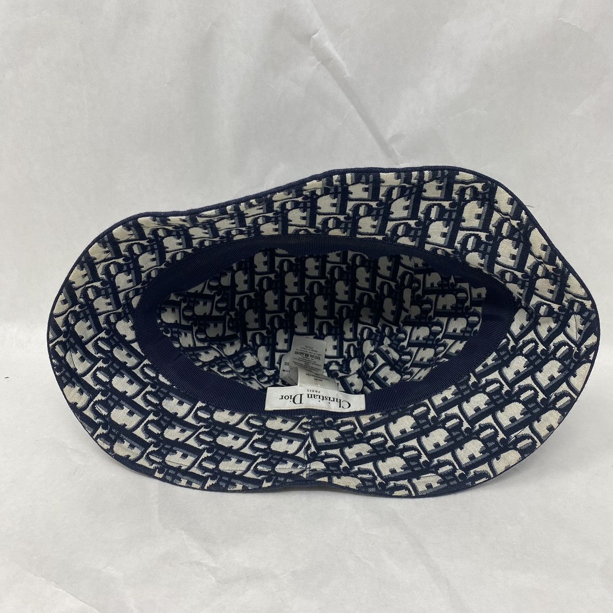Christian Dior Monsieur × Dior Dior Denim Oblique Small Brim Navy Bucket Hat Size ONE SIZE - 6 Thumbnail