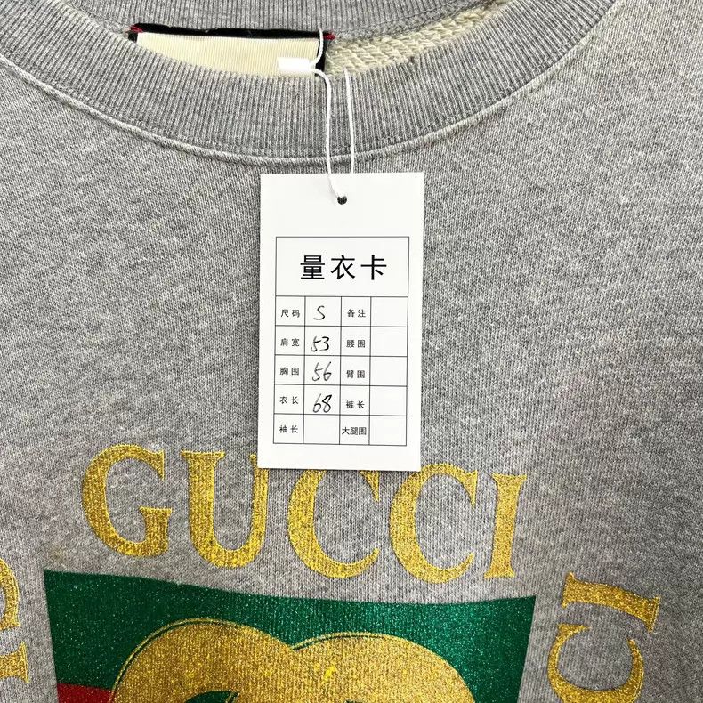 Gucci Gucci Gray Square Graphic Sweatshirt Size US S / EU 44-46 / 1 - 5 Thumbnail
