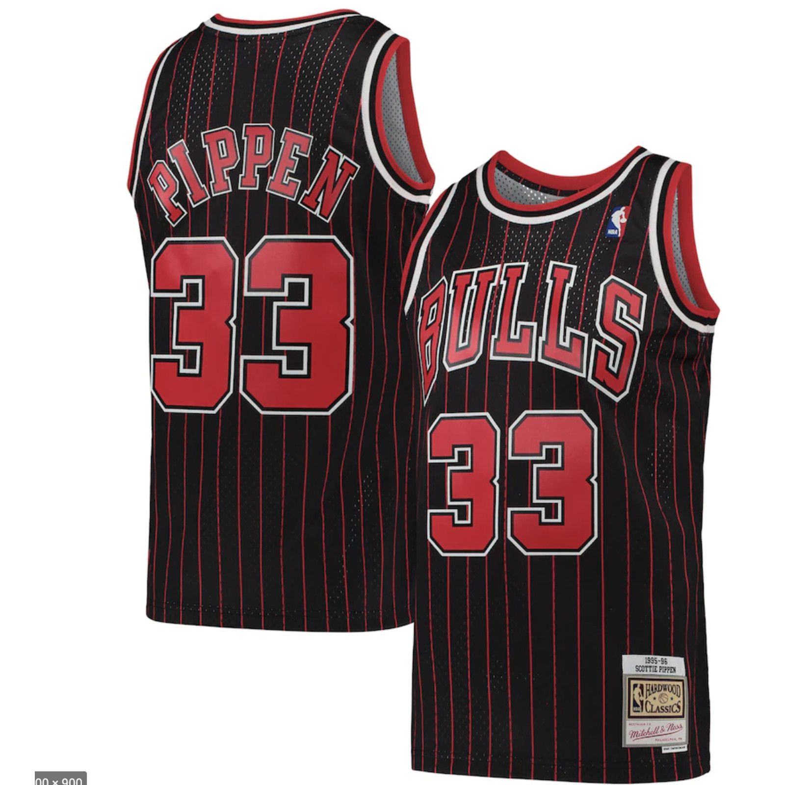 image of Mitchell Ness Mitchell & Ness 1995-96 Scottie Pippen Chicago Bulls, Men's (Size XS)