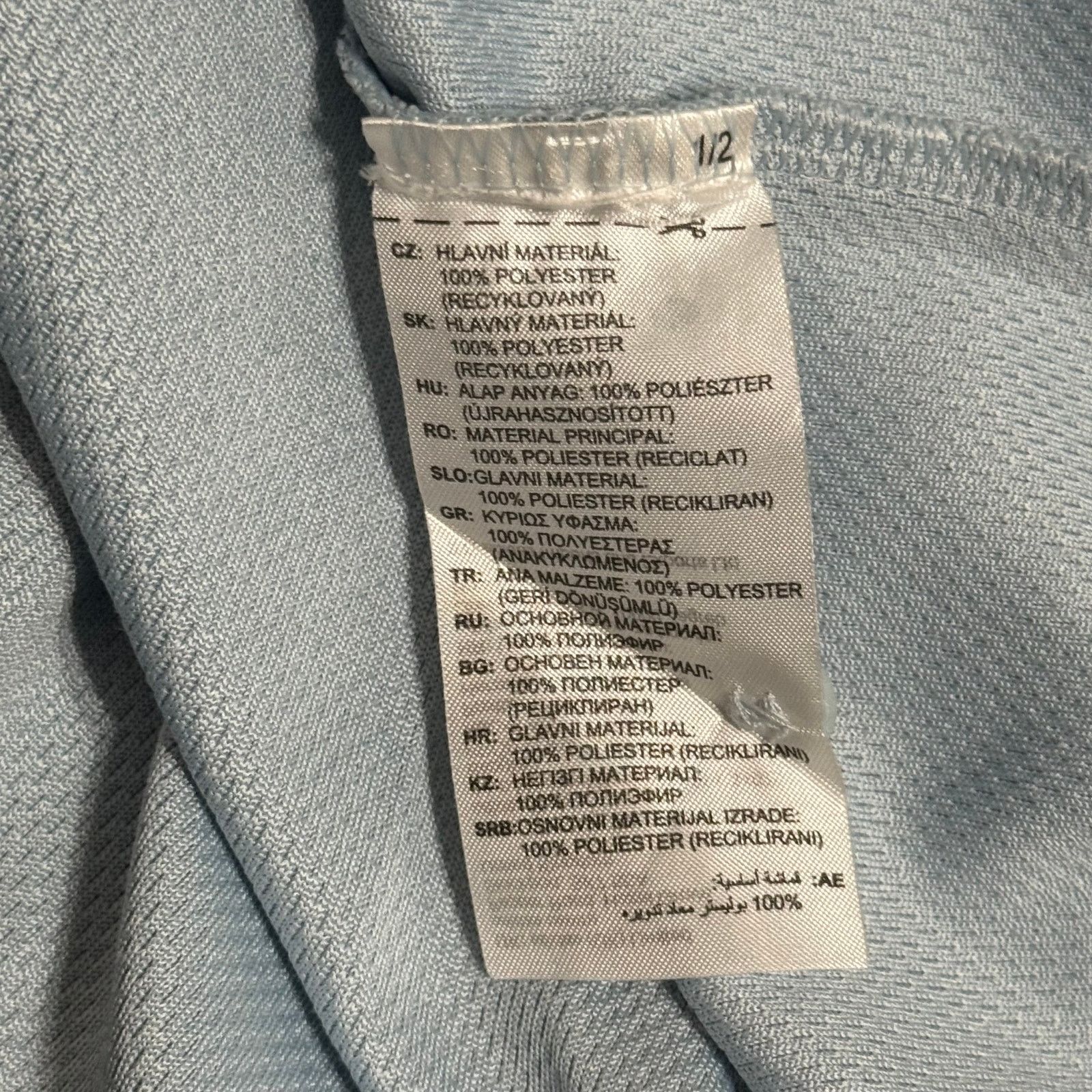 Adidas Adidas Performance Polo Shirt Light Blue | Sz L Size US L / EU 52-54 / 3 - 7 Thumbnail