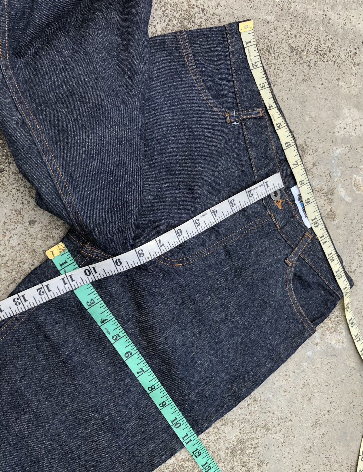 Japanese Brand FLARED RELACHER BLUE JEANS Size 28" / US 6 / IT 42 - 7 Thumbnail