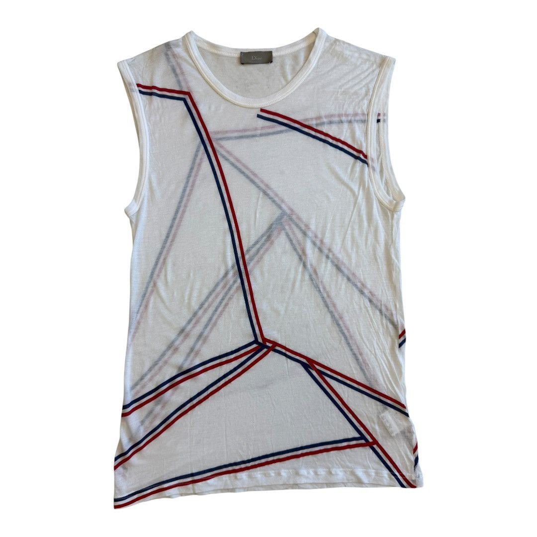 Dior Homme SS06 レーヨン　ストライプ　キャミソール　タンクトップ Dior × Hedi Slimane Dior Homme SS06 Striped Tank Top | Grailed