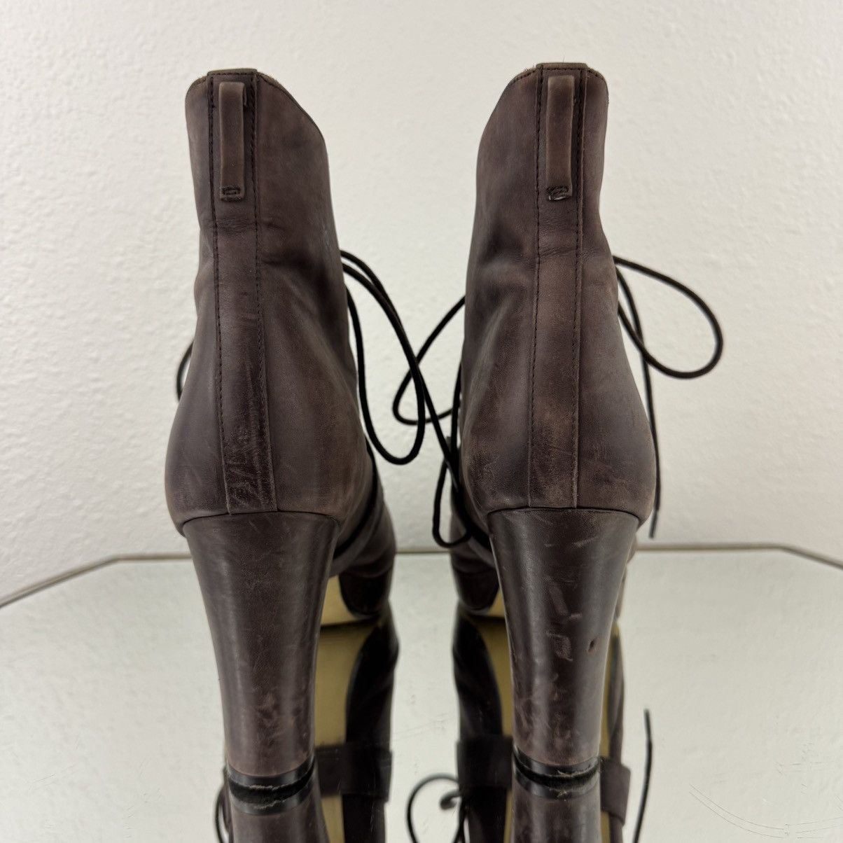 Seychelles SEYCHELLES Brown Leather Under Construction Ankle Boots Size US 10 / IT 40 - 8 Thumbnail