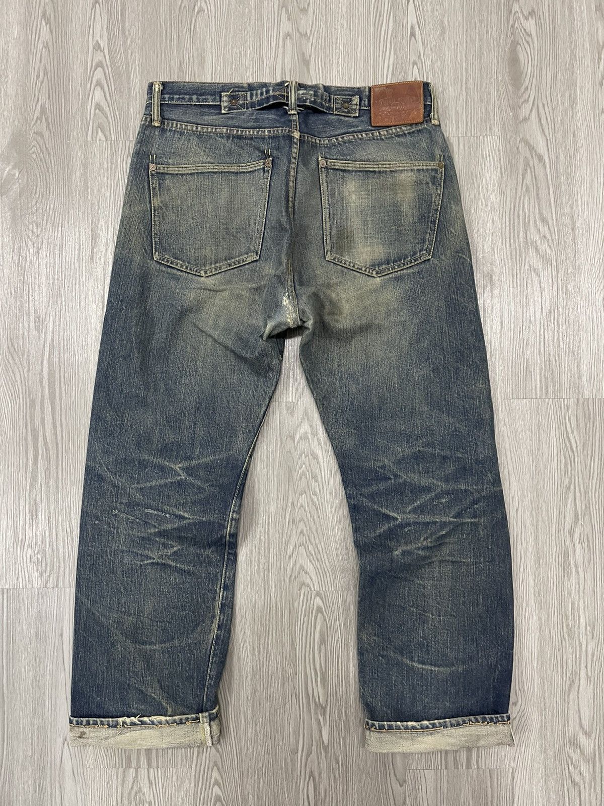 Tenderloin × Vintage Tenderloin Back Buckle Selvedges Distressed Denim Size US 32 / EU 48 - 3 Thumbnail