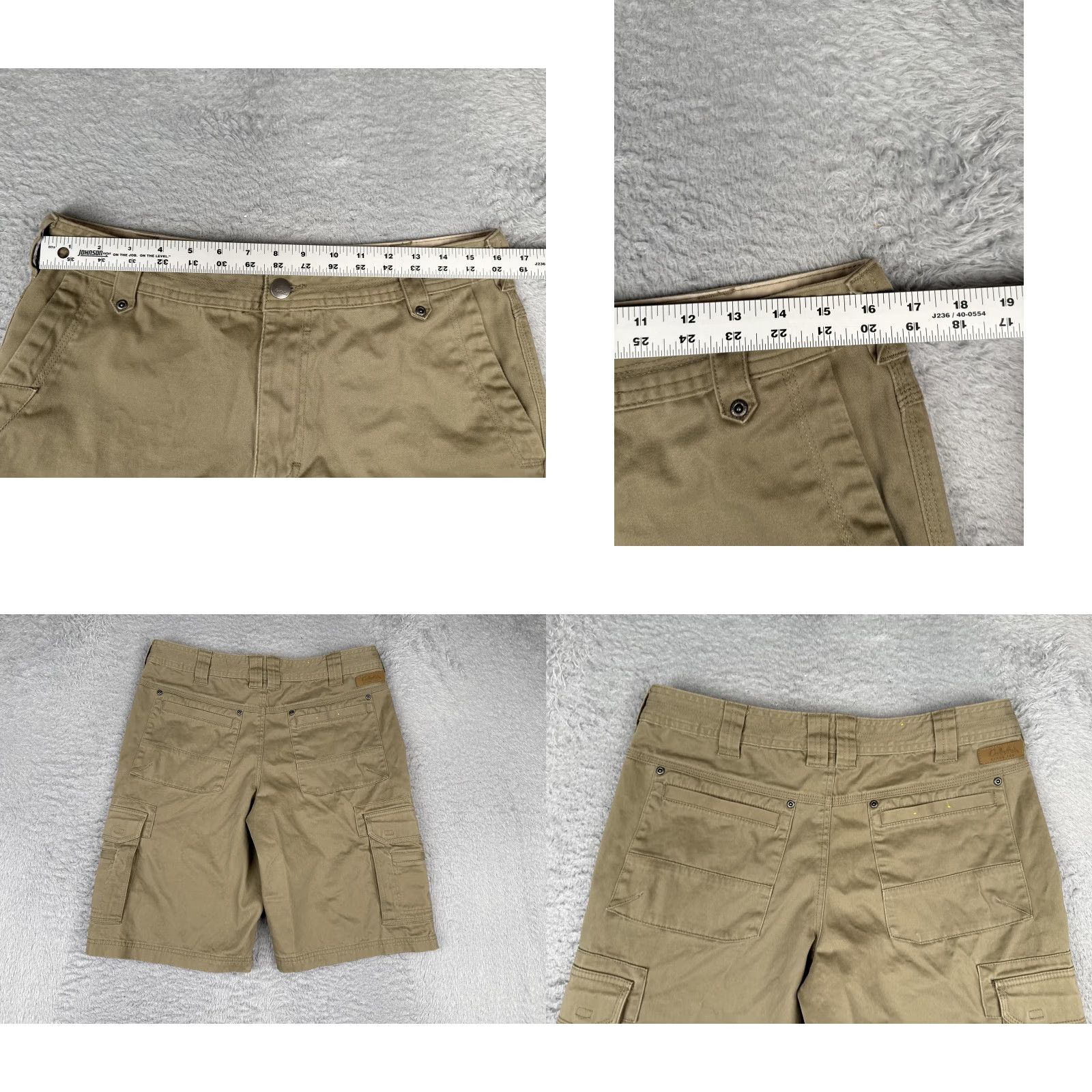Vintage Cabela's Cargo Shorts Men 34 Beige Stretch Pockets Cotton Blend Durable Camp Hike Size US 34 / EU 50 - 9 Thumbnail