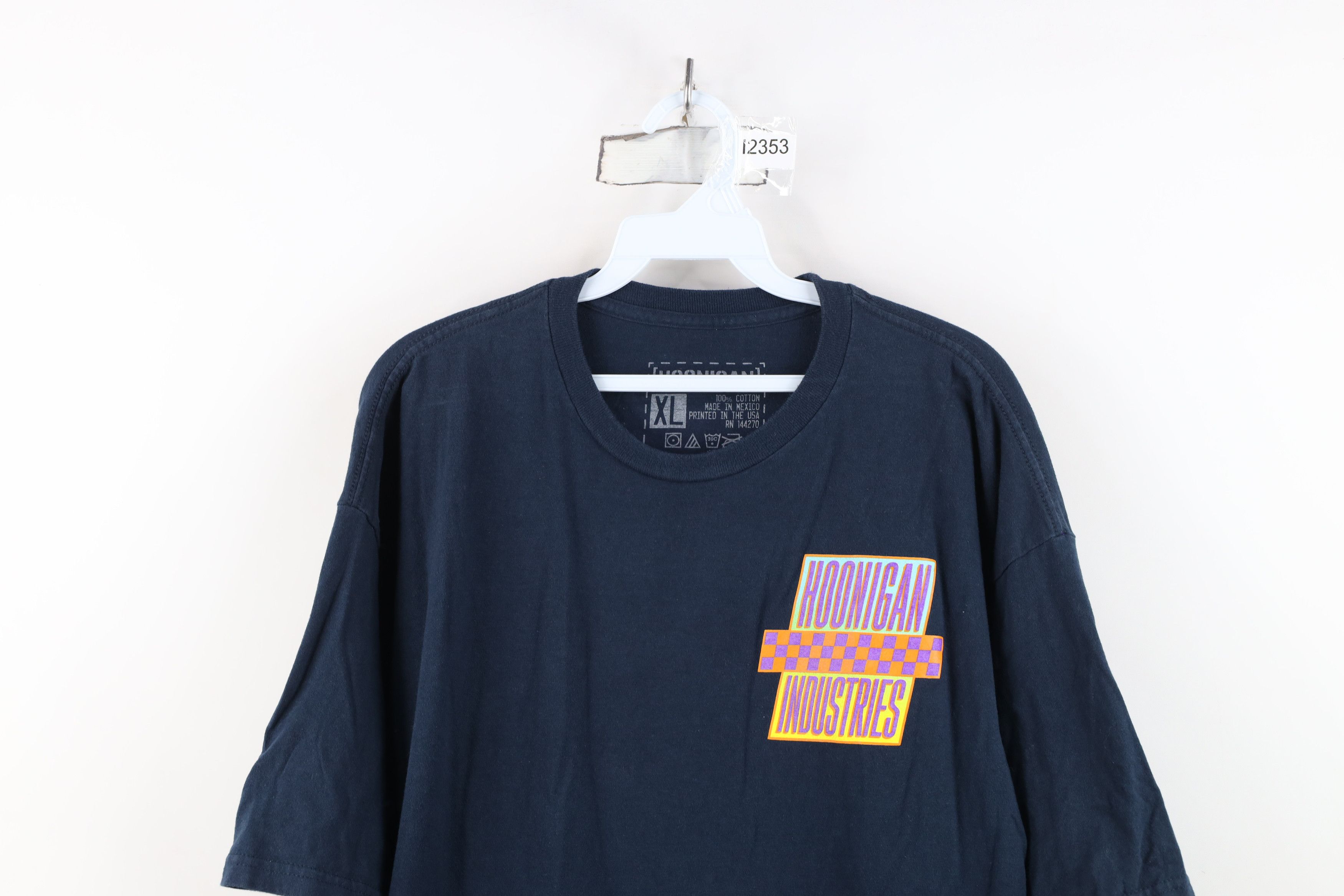 Vintage Hoonigan Industries Spell Ken Block Rally Car Racing T-Shirt Size US XL / EU 56 / 4 - 2 Thumbnail
