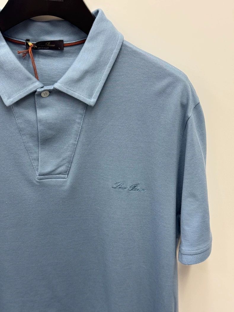 Loro Piana LORO PIANA Pure color breathable casual short sleeve Polo Size US L / EU 52-54 / 3 - 2 Thumbnail