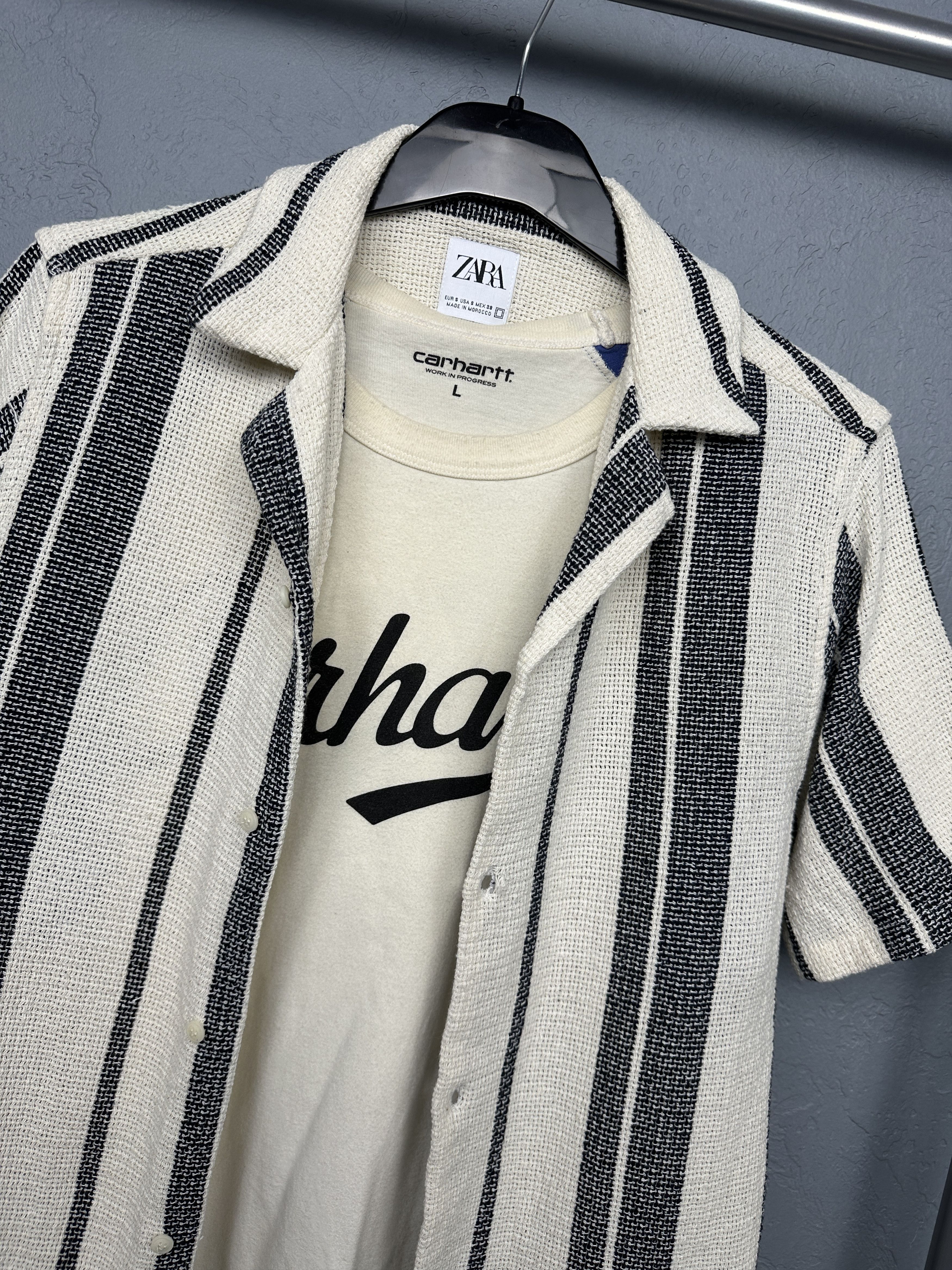 Zara Zara Mens Knit Hawaiian Shirt Size US S / EU 44-46 / 1 - 2 Thumbnail