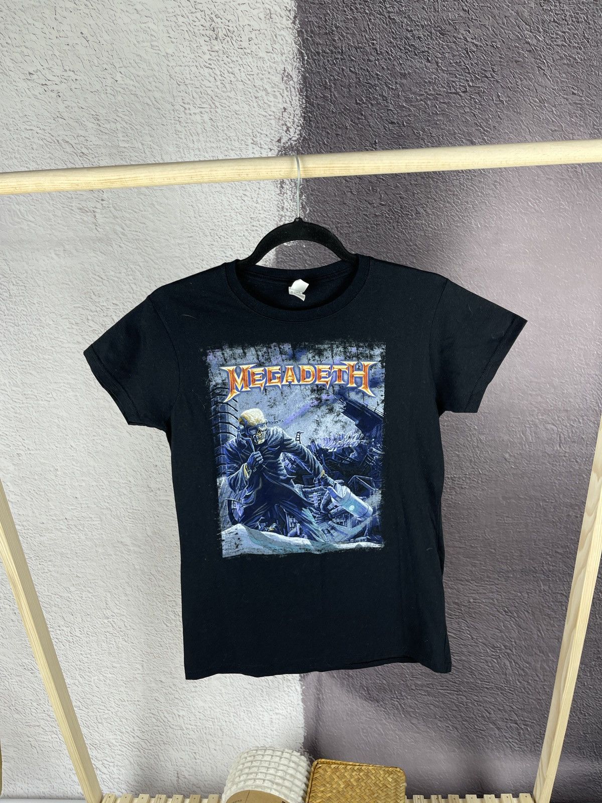 Band Tees Gildan vintage Megadeath World tour 2013 band tee shirt Size L / US 10 / IT 46 - 1 Thumbnail