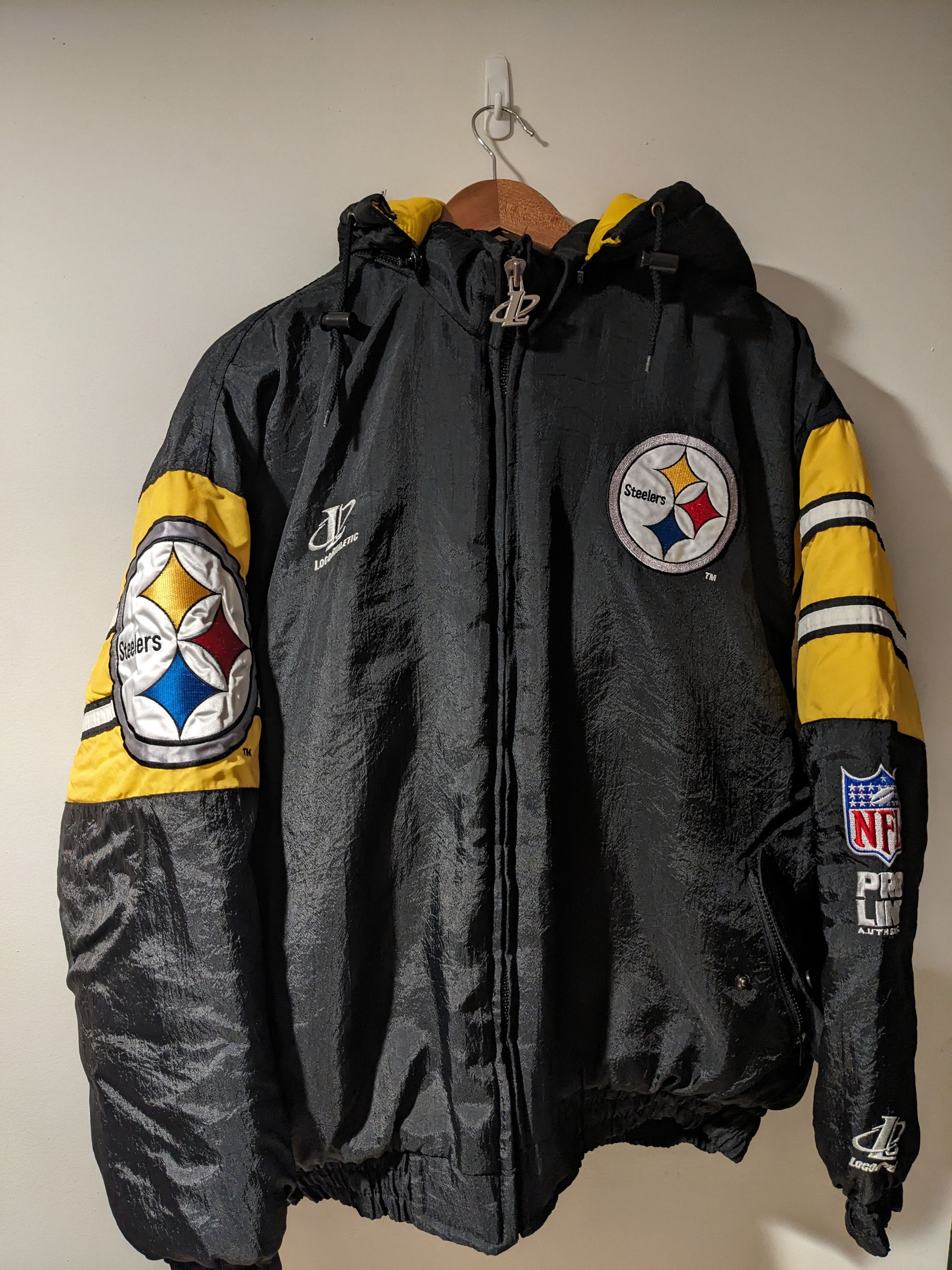 NFL × Vintage Vintage 90s Pittsburgh Steelers Logo Athletic X-Large Jacket Size US XL / EU 56 / 4 - 1 Thumbnail