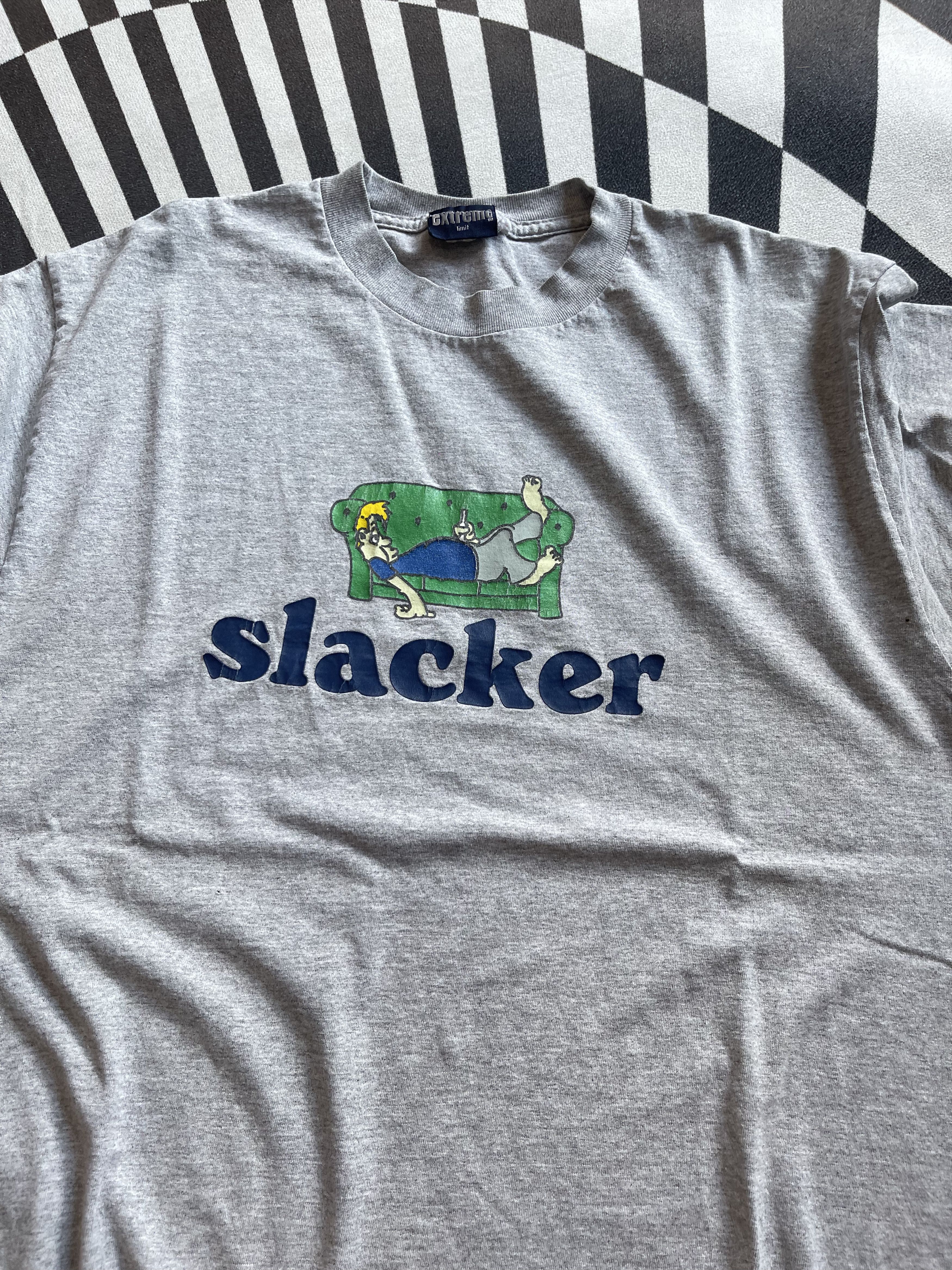 Vintage Vintage Extreme Limit Slacker Graphic Tee 90s Skater Grunge Size US L / EU 52-54 / 3 - 2 Thumbnail
