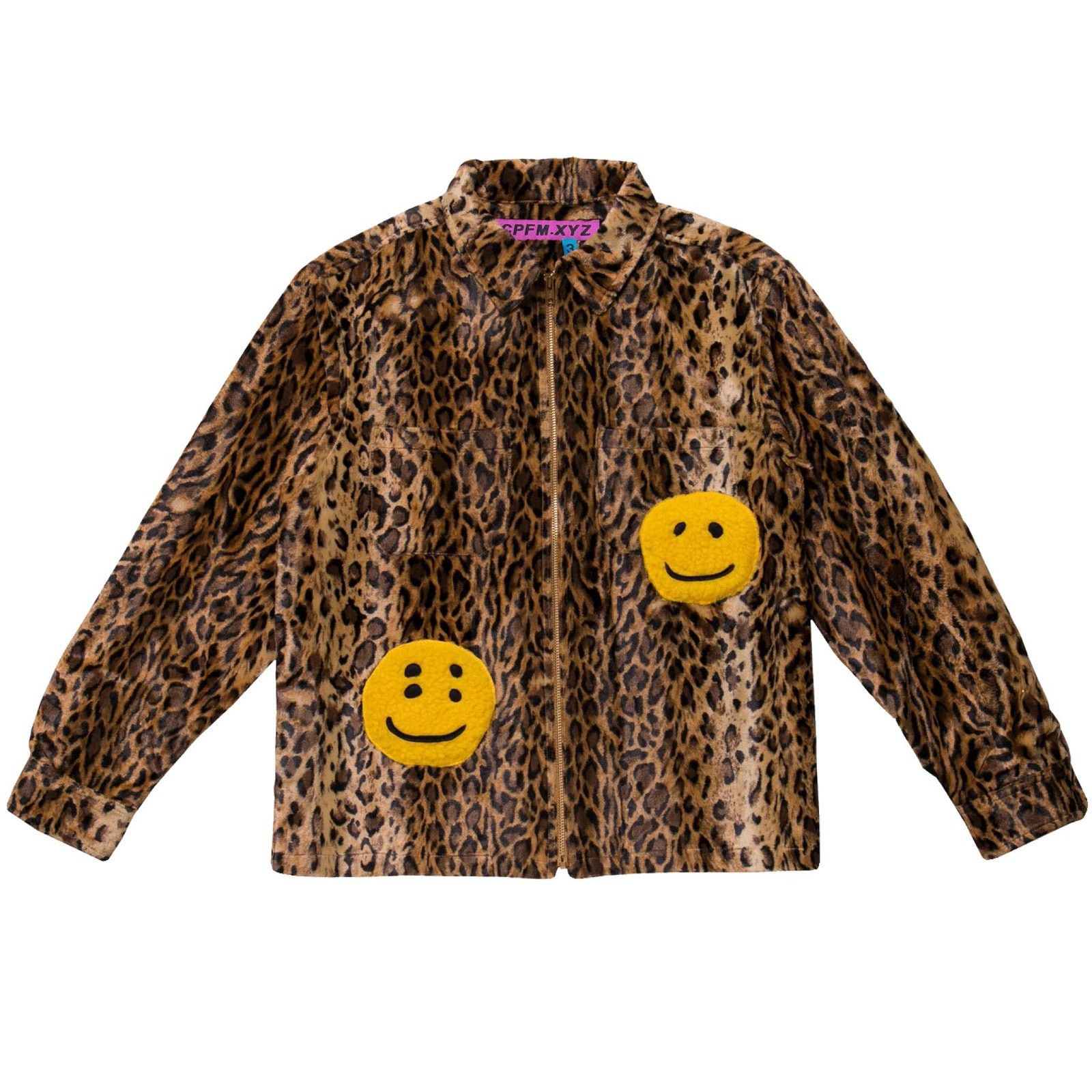 Cactus Plant Flea Market CPFM FW19 Double Smiley Leopard Work Shirt Size US L / EU 52-54 / 3 - 1 Preview