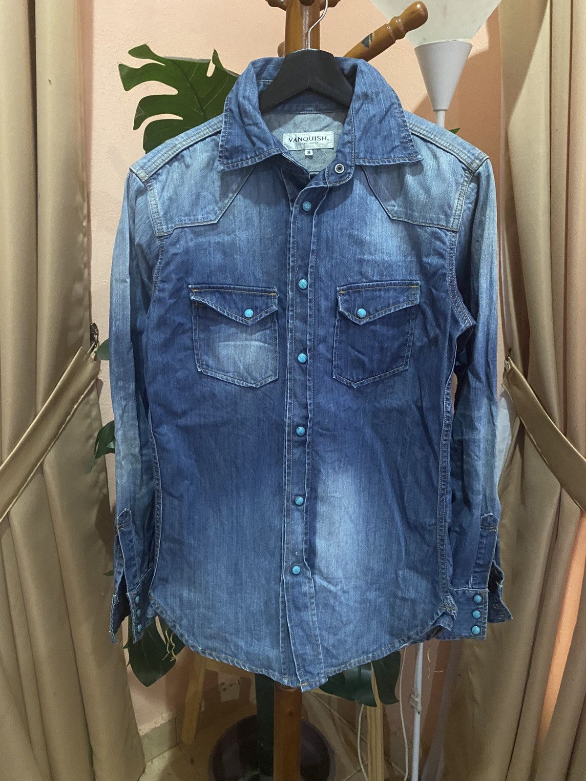Vanquish Vanquish Tokyo Japan Men’s Denim Western Shirt – Vintage Size US S / EU 44-46 / 1 - 3 Thumbnail
