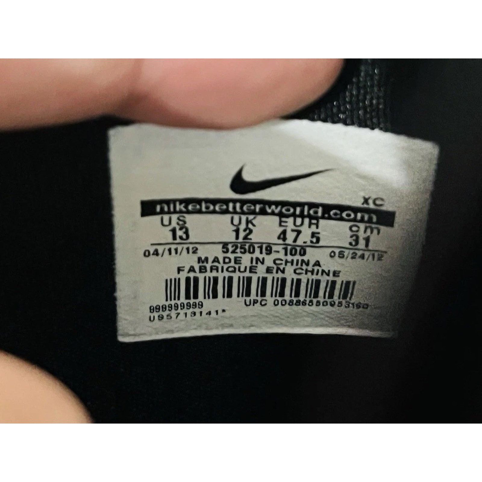 Nike Nike Hyperfuse White Black Basketball Athletic Men's Size 13 Size US 13 / EU 46 - 7 Thumbnail