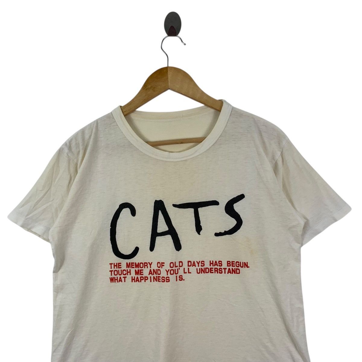 Vintage Vintage 90s CATS The Memory Of Old Days Have Begun Tshirt Size US M / EU 48-50 / 2 - 2 Thumbnail