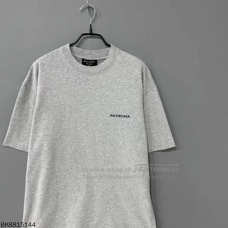 Balenciaga Balenciaga Gray Letter Logo Short Sleeve Size US XXS / EU 40 - 2 Thumbnail