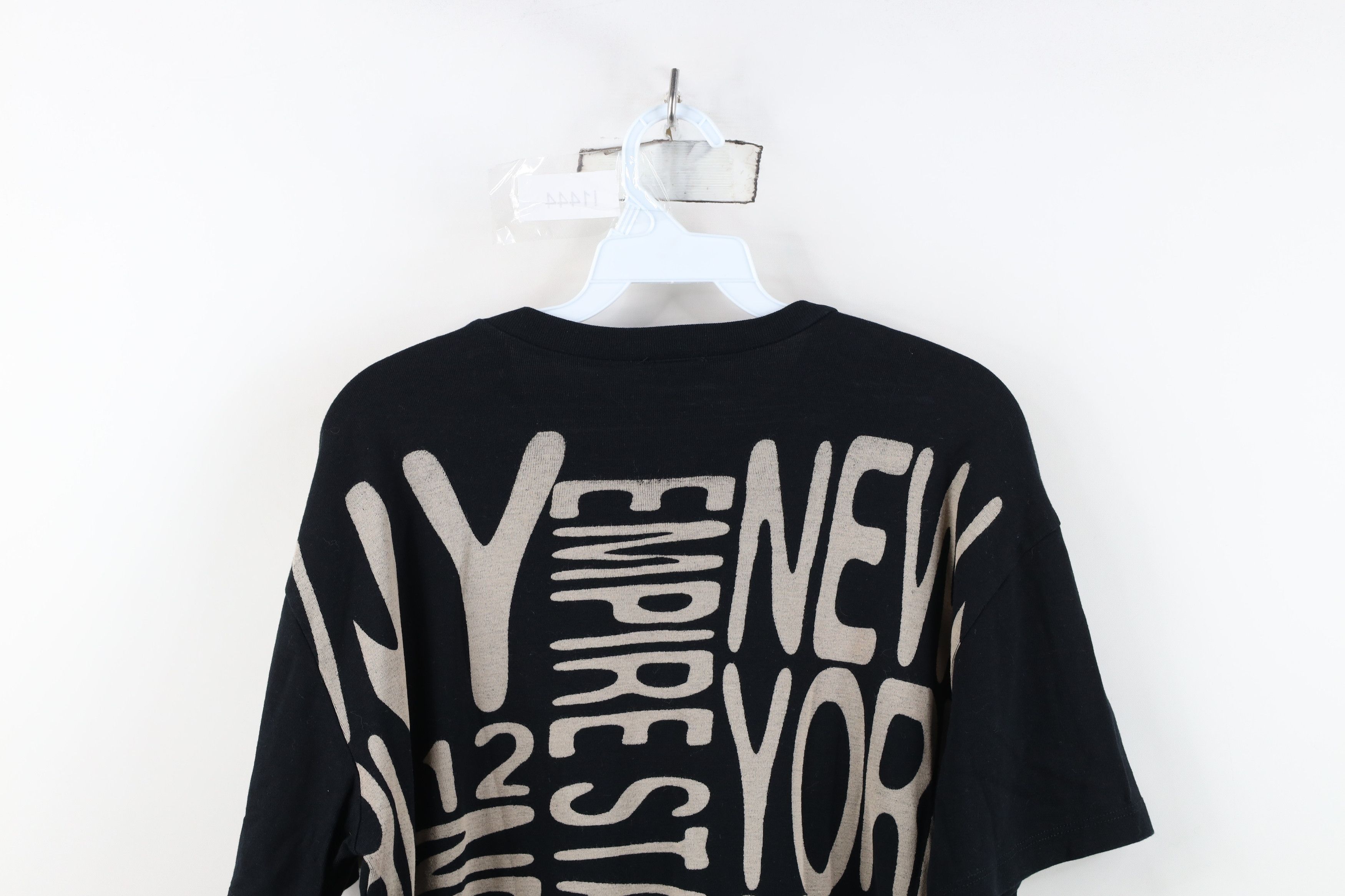 Vintage Vintage 90s Streetwear New York Empire State Knit T-Shirt Size M / US 6-8 / IT 42-44 - 13 Thumbnail